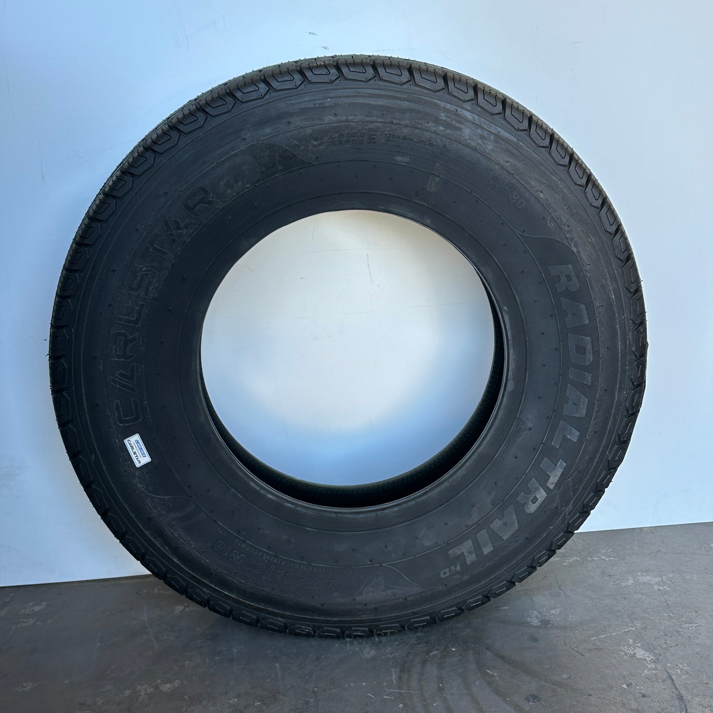 CARLSTAR Radial Trailer HD Tire 6H04631 Sz: ST235/80R16 Black