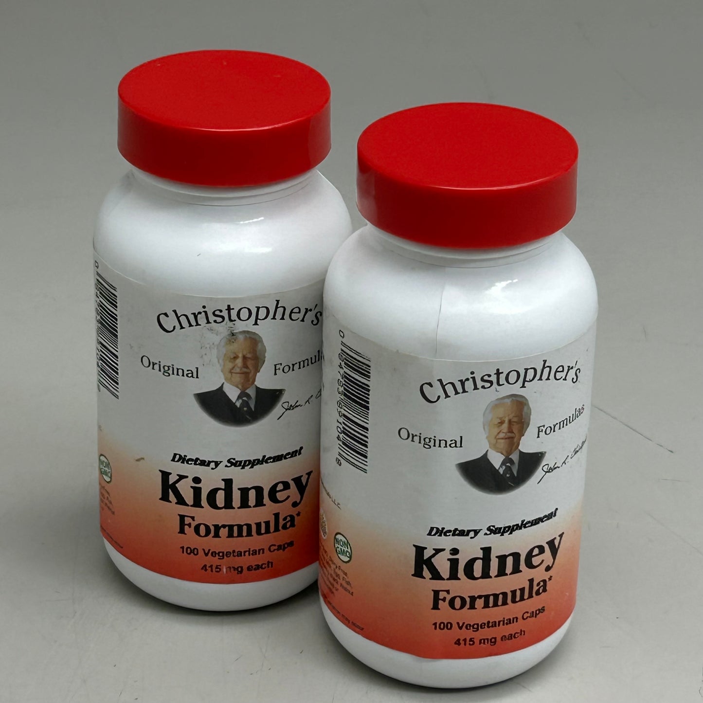 DR. CHRISTOPHER'S (2 Pack, 100 Capsules Each) Original Kidney Formula Herbal Supplement  415mg per Capsule 89104