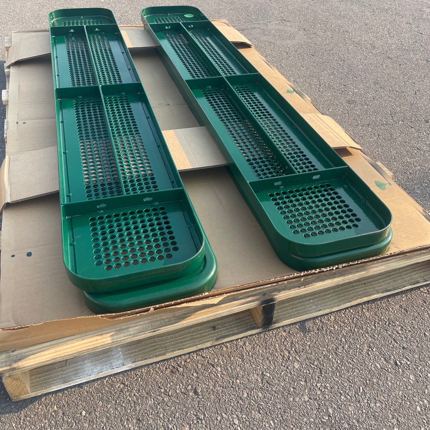 ULTRASITE (2 PACK) Heavy Duty in Ground Park Benches 6' Green