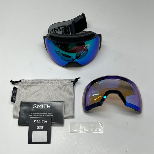 SMITH I/O Mag XL Lens Cover Chromapop Spherical Ski Goggle Green M007133 (As-Is)