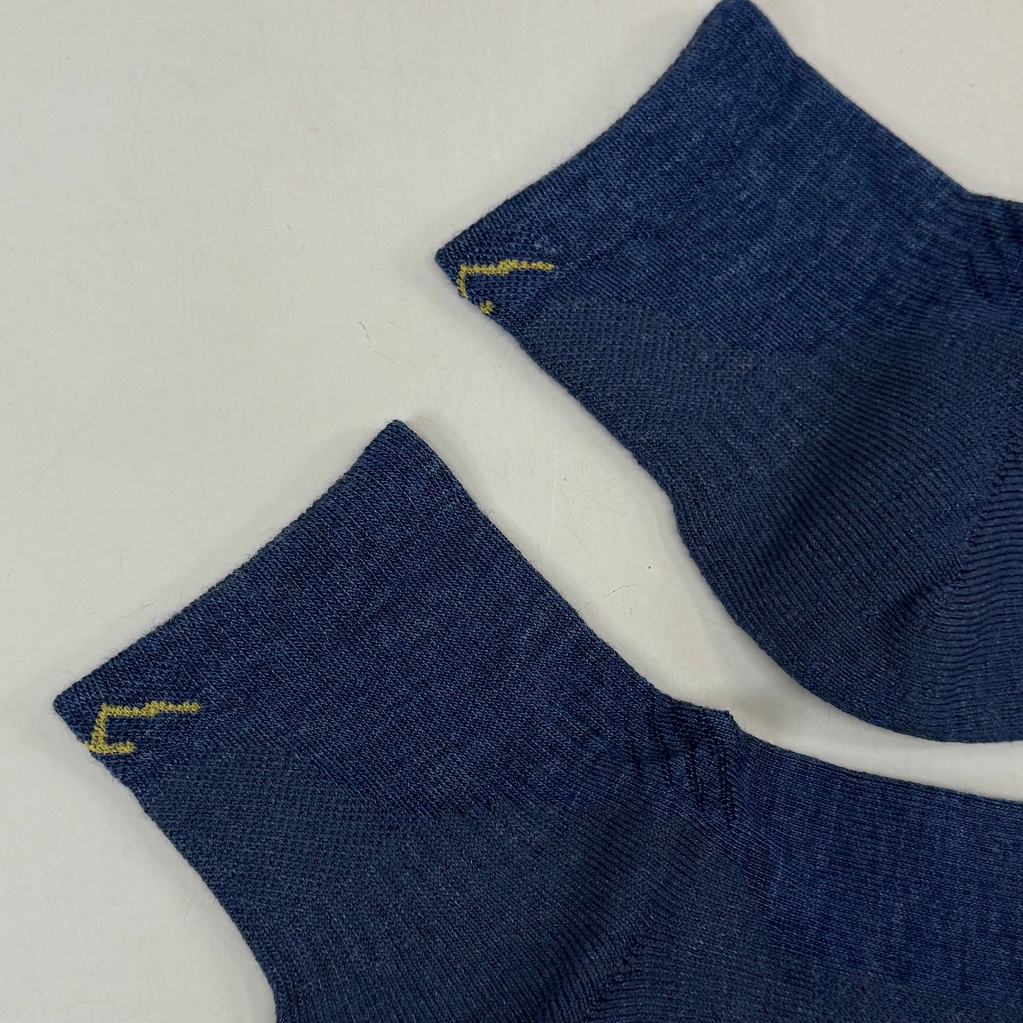 DARN TOUGH Work 1/4 Socks Midweight Merino Wool Men SZ S 4.5-7 Indigo