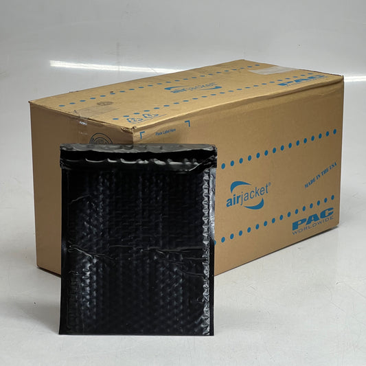 AIRJACKET (100 PACK) Poly Bubble Mailers Sz 8.5" x 11.25", Black MUSA31012