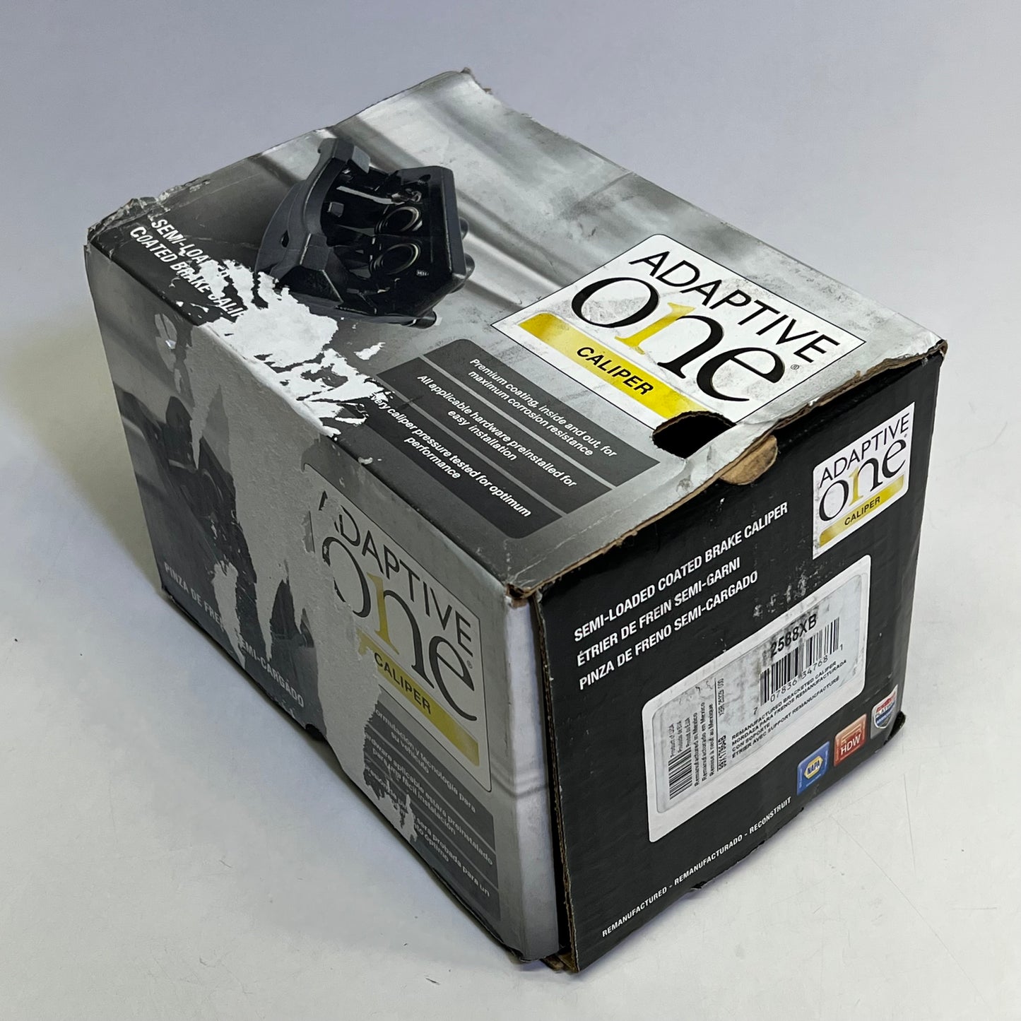 NAPA Adaptive One Brake Caliper Dual Piston Floated Remanufactured Black 2588XB