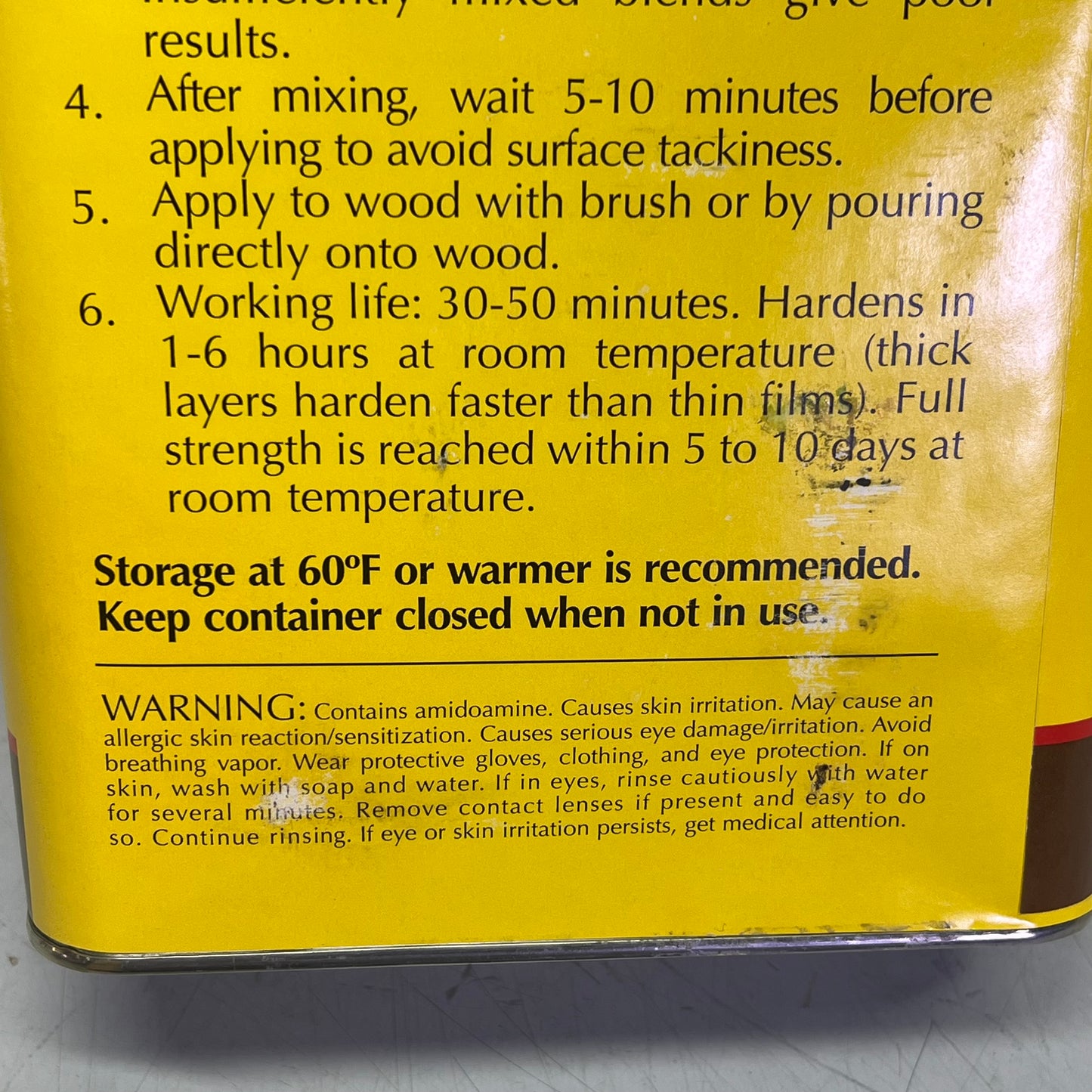 ABATRON Liquid Wood Epoxy Wood Consolidate Kit Part A & Part B 1 Gal (Dented)