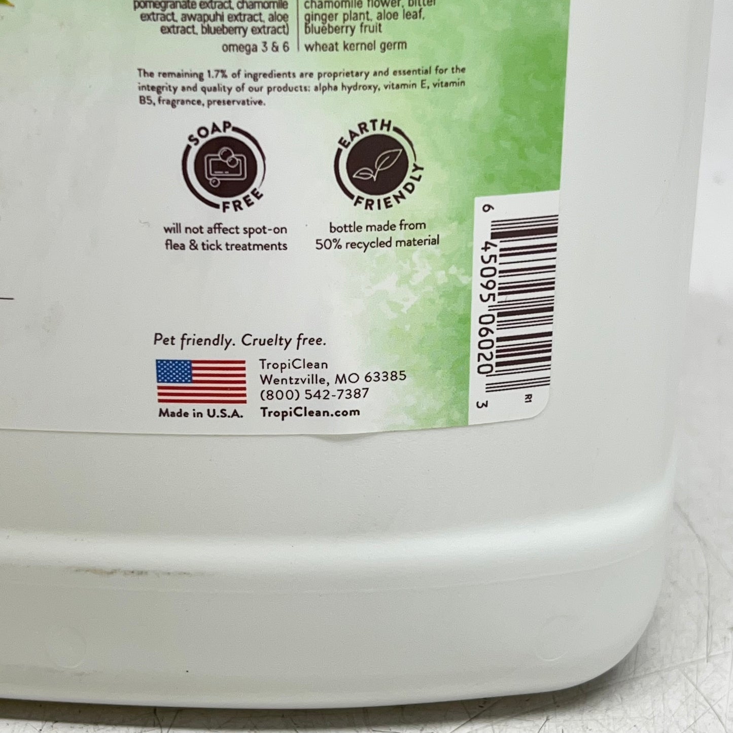 TROPICLEAN Lime & Coconut Shed Control Shampoo for Pets Naturally Derived 1 Gal