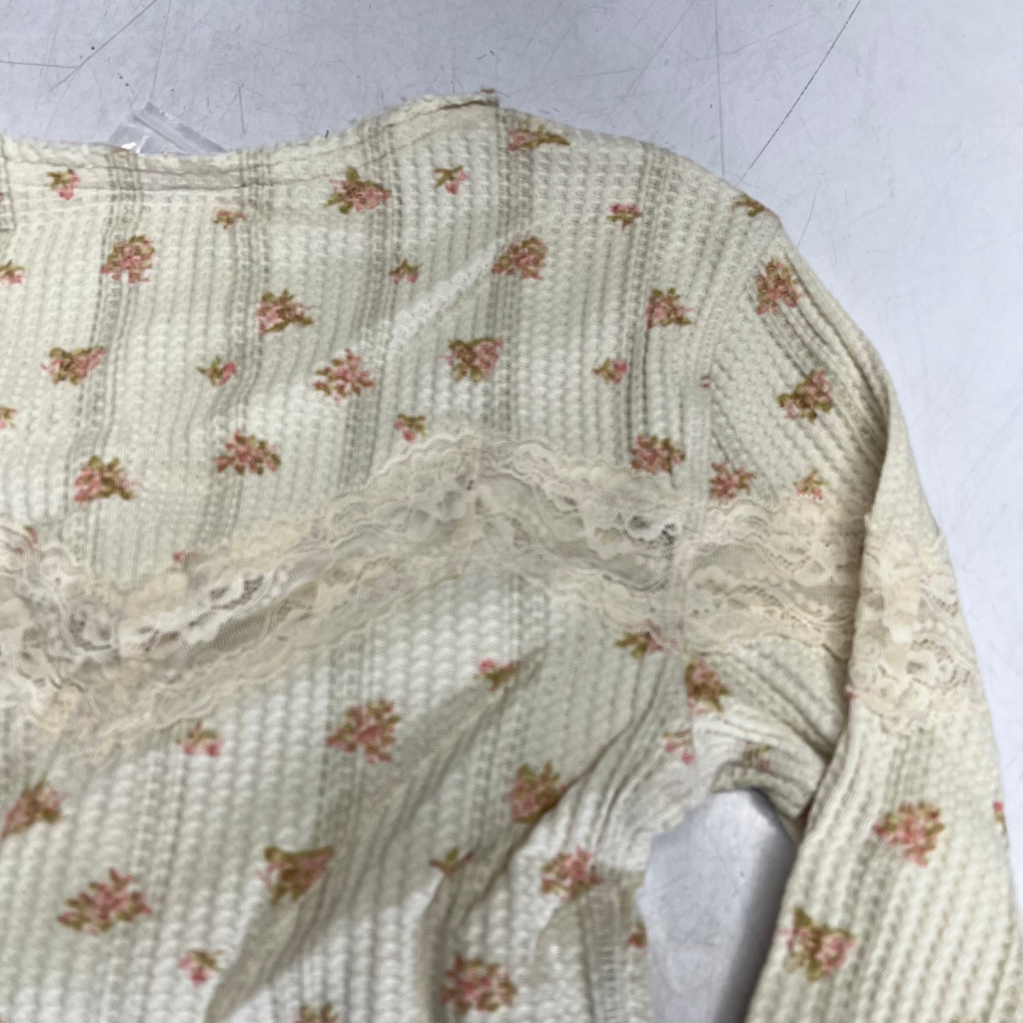 FREE PEOPLE Let's Party Cardi-print Top Women's Sz M Tea Combo 103368676