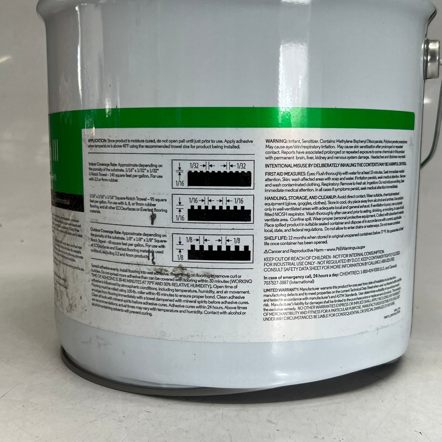 ECORE E-Grip lll Flooring Adhesive Sz 4 Gal. White