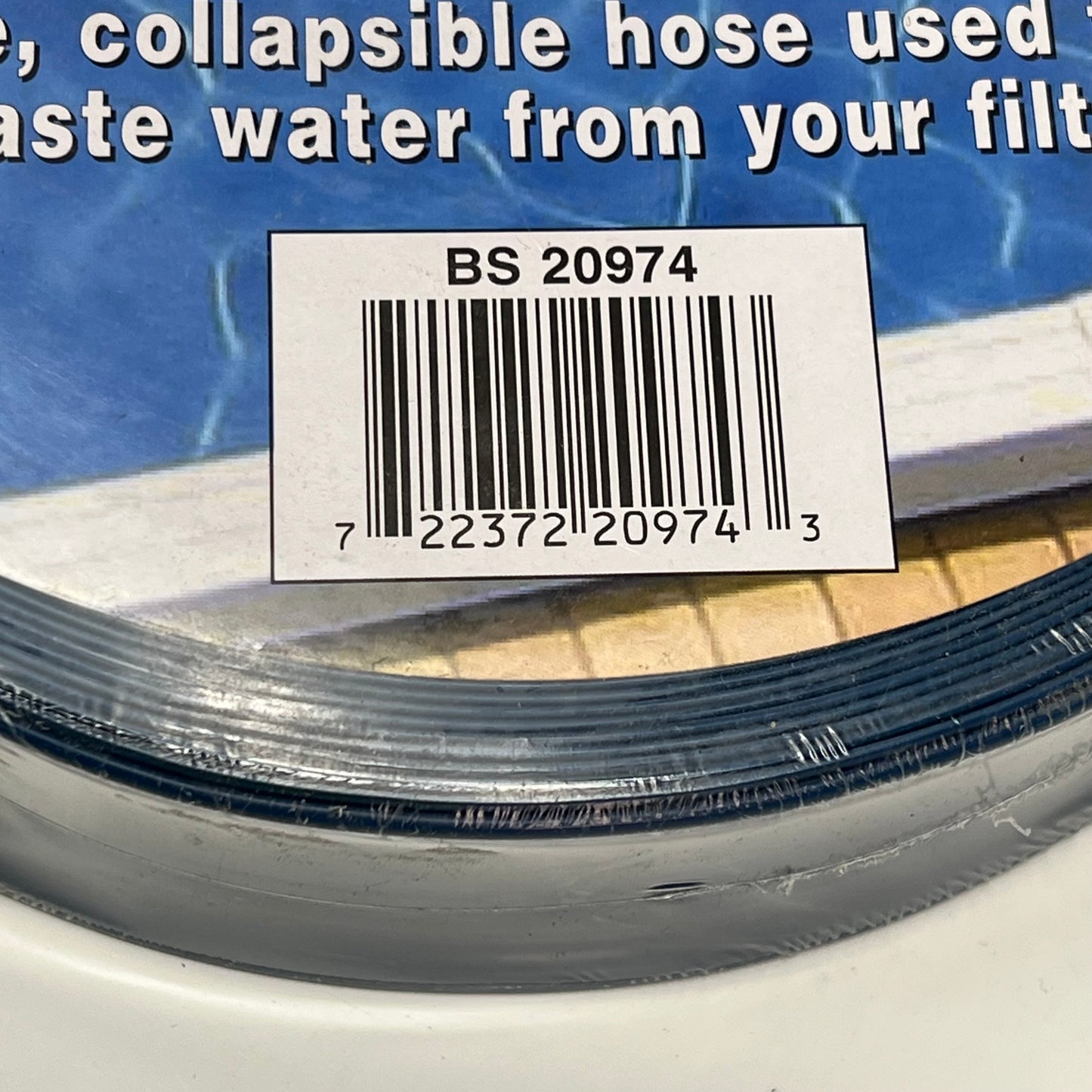 BLUE TORRENT Commercial Backwash Hose For Swimming Pools 100' Blue BS20974