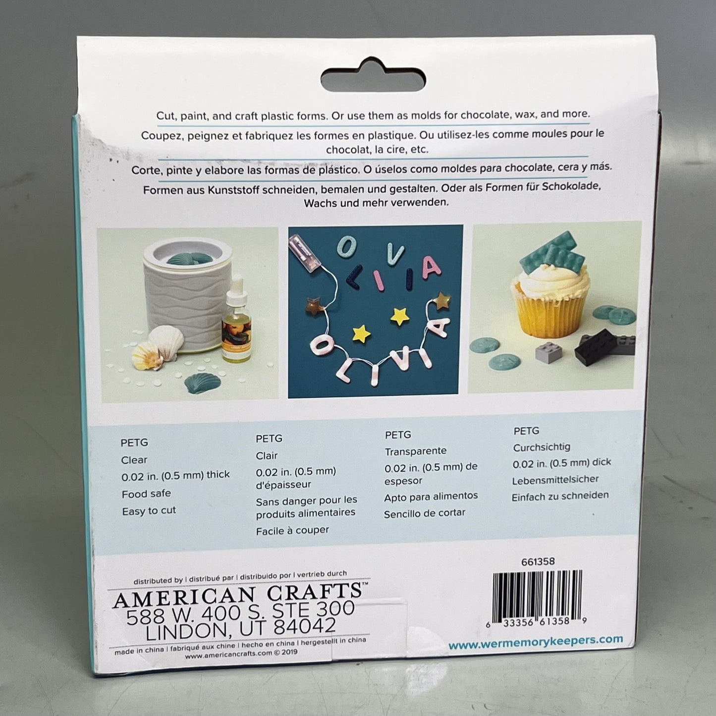 AMERICAN CRAFTS (40 Pcs) We R Makers Mold Press Clear Plastic Sheets