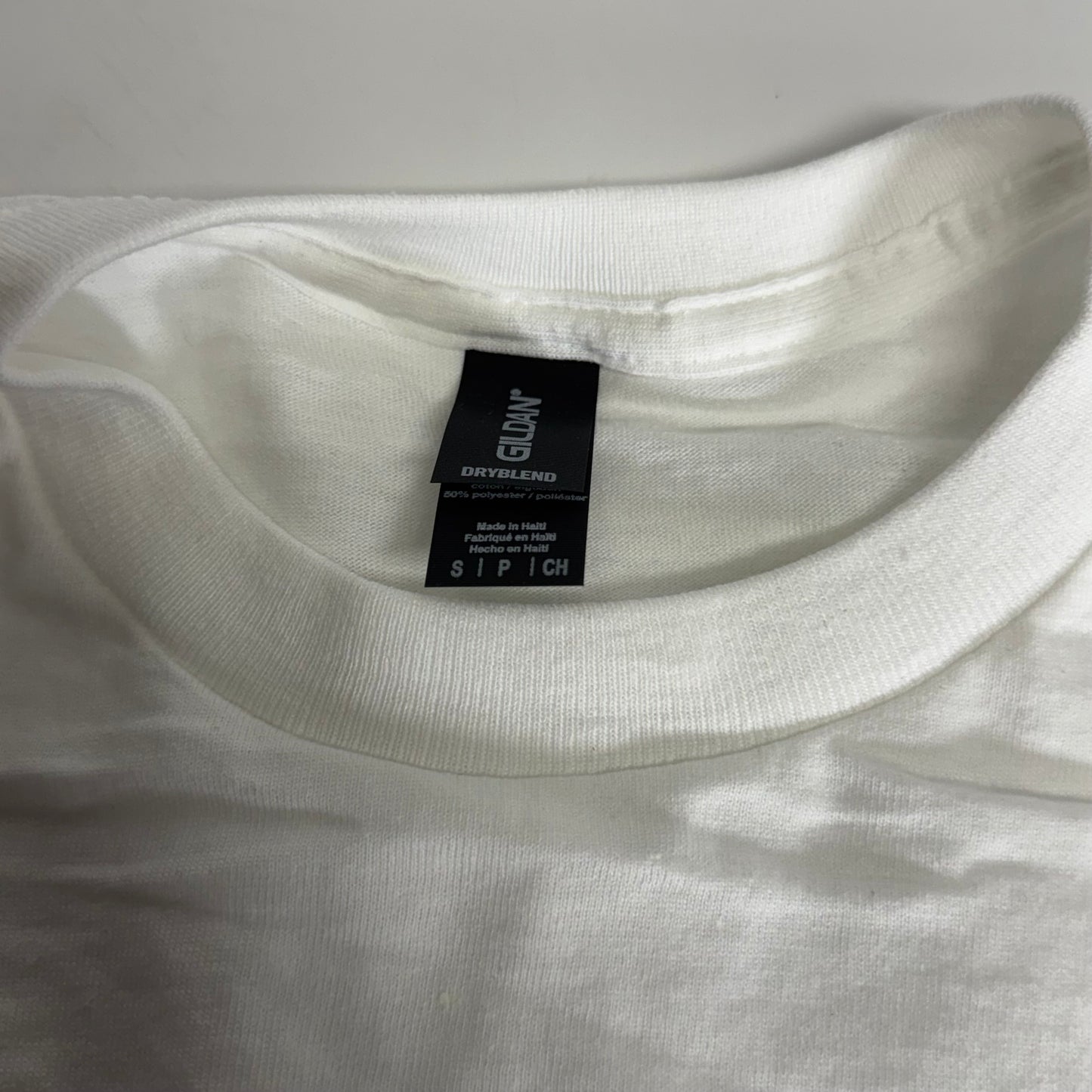 ZA@ GILDEN (12 PACK) Unisex Heavy Cotton T-shirts Short Sleeve Unisex Sz S White