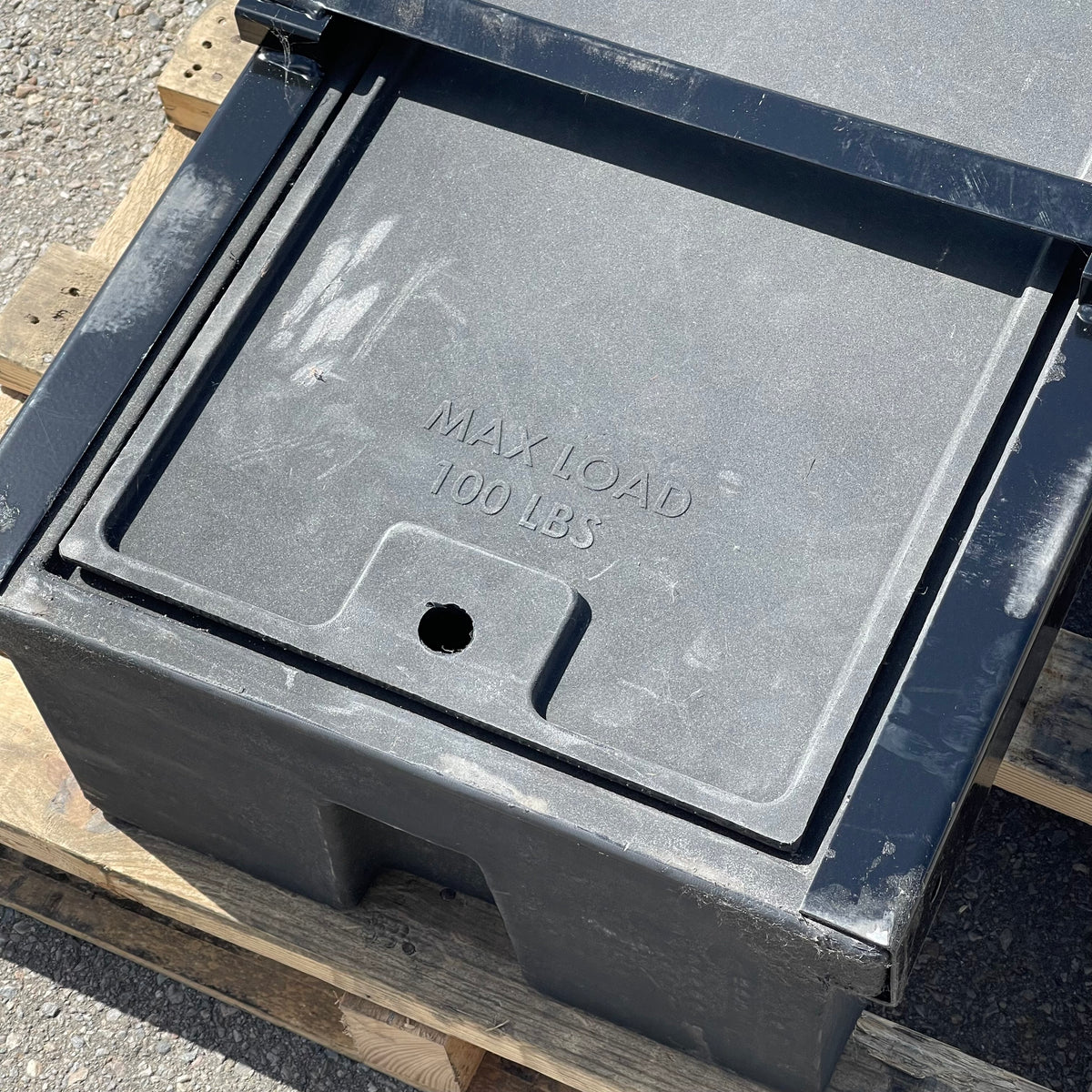 LIPPERT Large Double Bin Storage System 100"x19"x9" Black