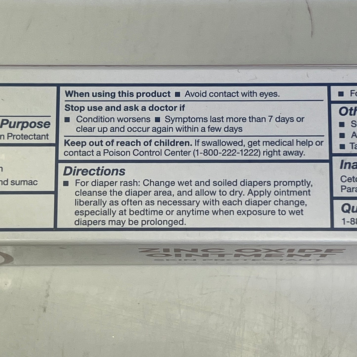 ZA@ DYNAREX (3 PACK) Zinc Oxide Skin Protectant For Diaper Rash, Bug Bites, & Poisonous Plants 2 oz White D