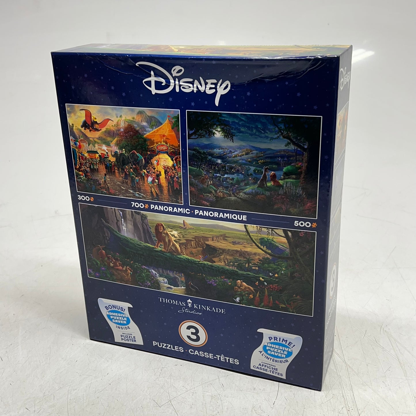 DISNEY Multiple Panoramic Jigsaw Puzzle Of Disney Scenes 300, 500 & 700 Piece 1124-3
