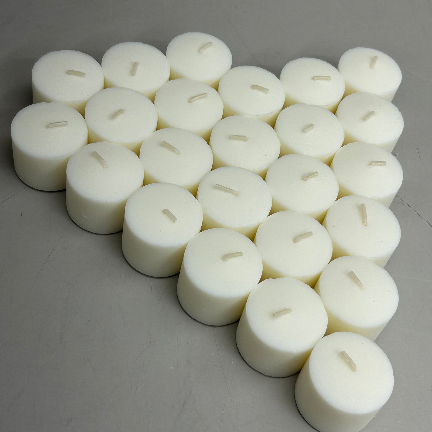 STERNO (24 Count) Votive Unscented Clean Burning Candles  1.25"x1.5" White