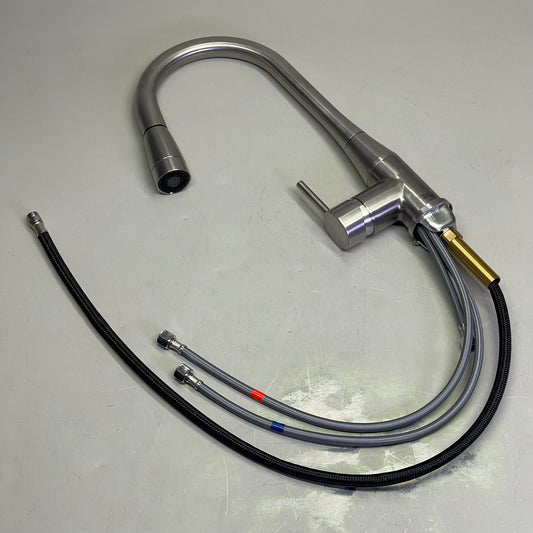 SYMMONS Sereno Single Handle Pull-Down Kitchen Faucet Satin Nickel SK2302STSPD10