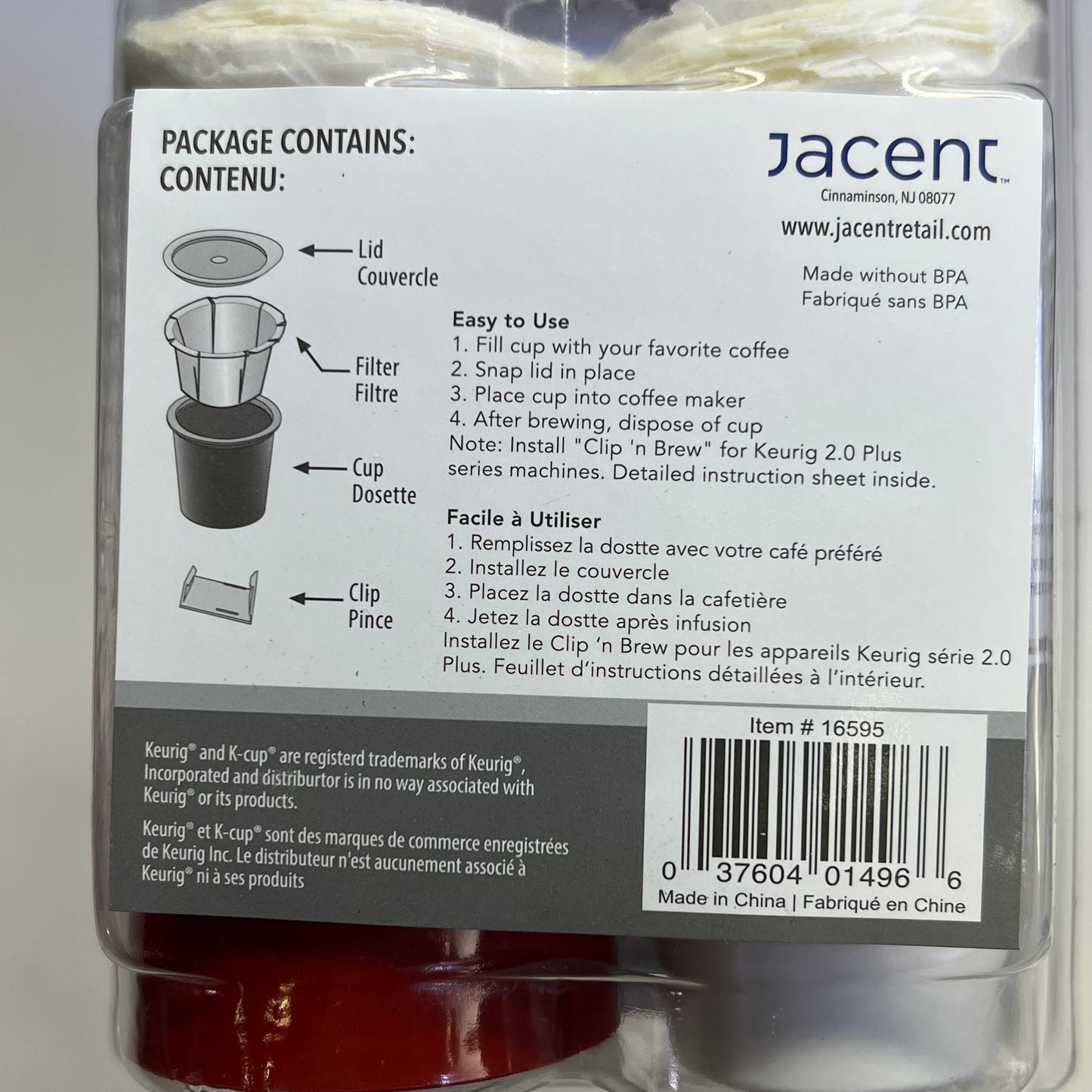 FILL 'N BREW (2 PACK, 24 EACH) Disposable Cups W/ Lids For Keurig White 16595