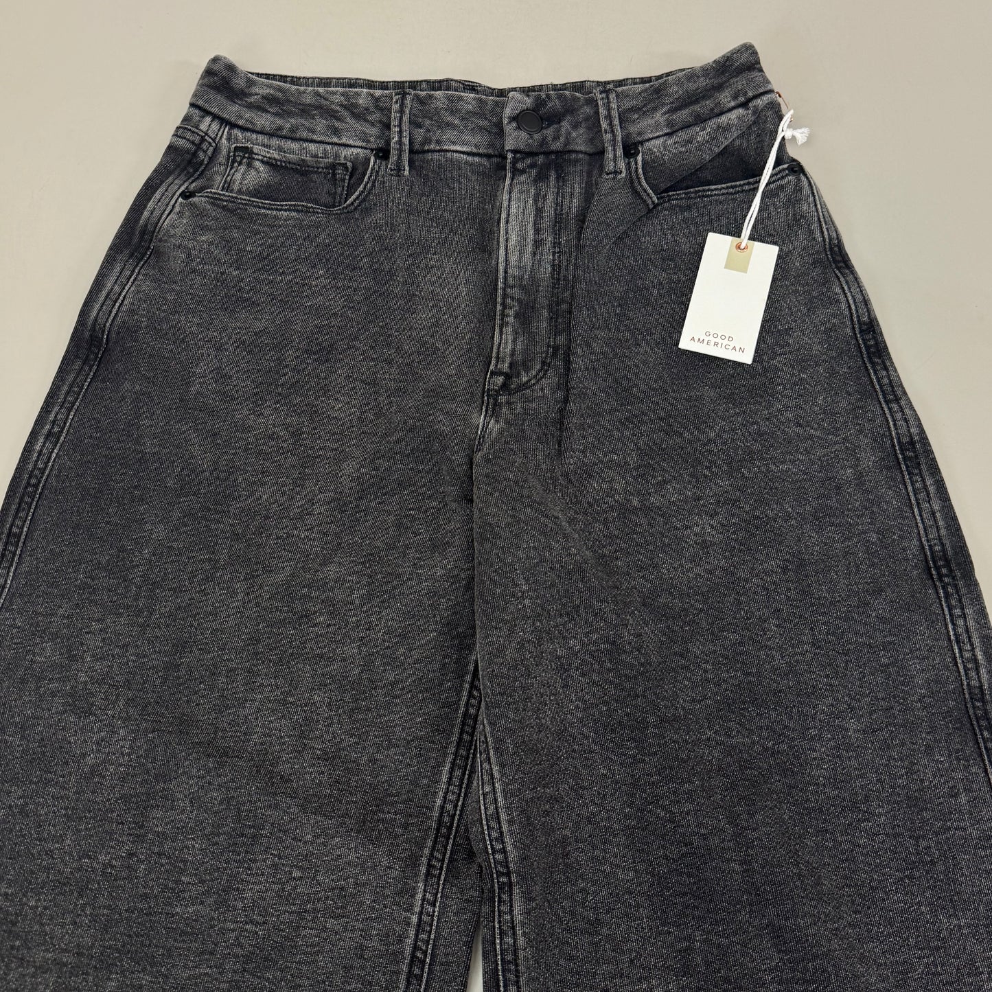 GOOD AMERICAN Jeanius Good Skate Jeans Women's Sz 10 Black GS0409BVN