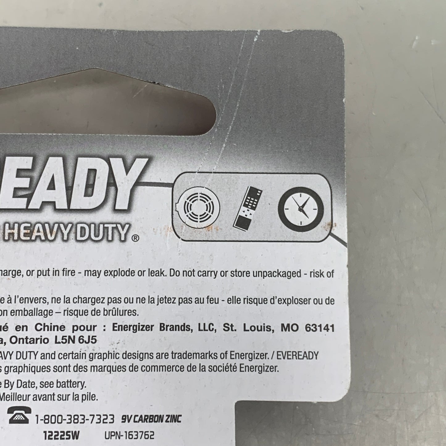 EVEREADY (18 PACK) Super Heavy Duty 9 Volt Battery 1222SW