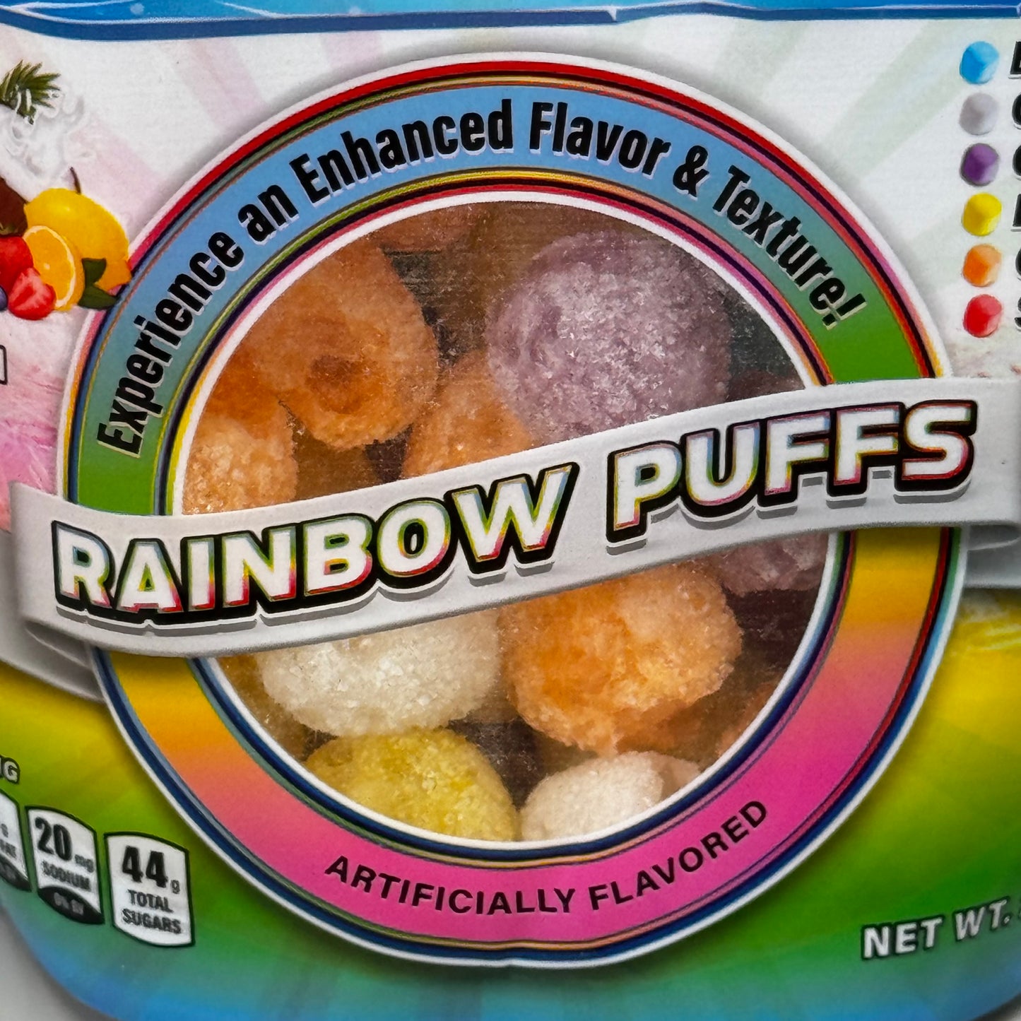 FUN FACTORY (3 PACK) Freeze Dried Candy Rainbow Puff Flavors 1.2oz BB0 8/26