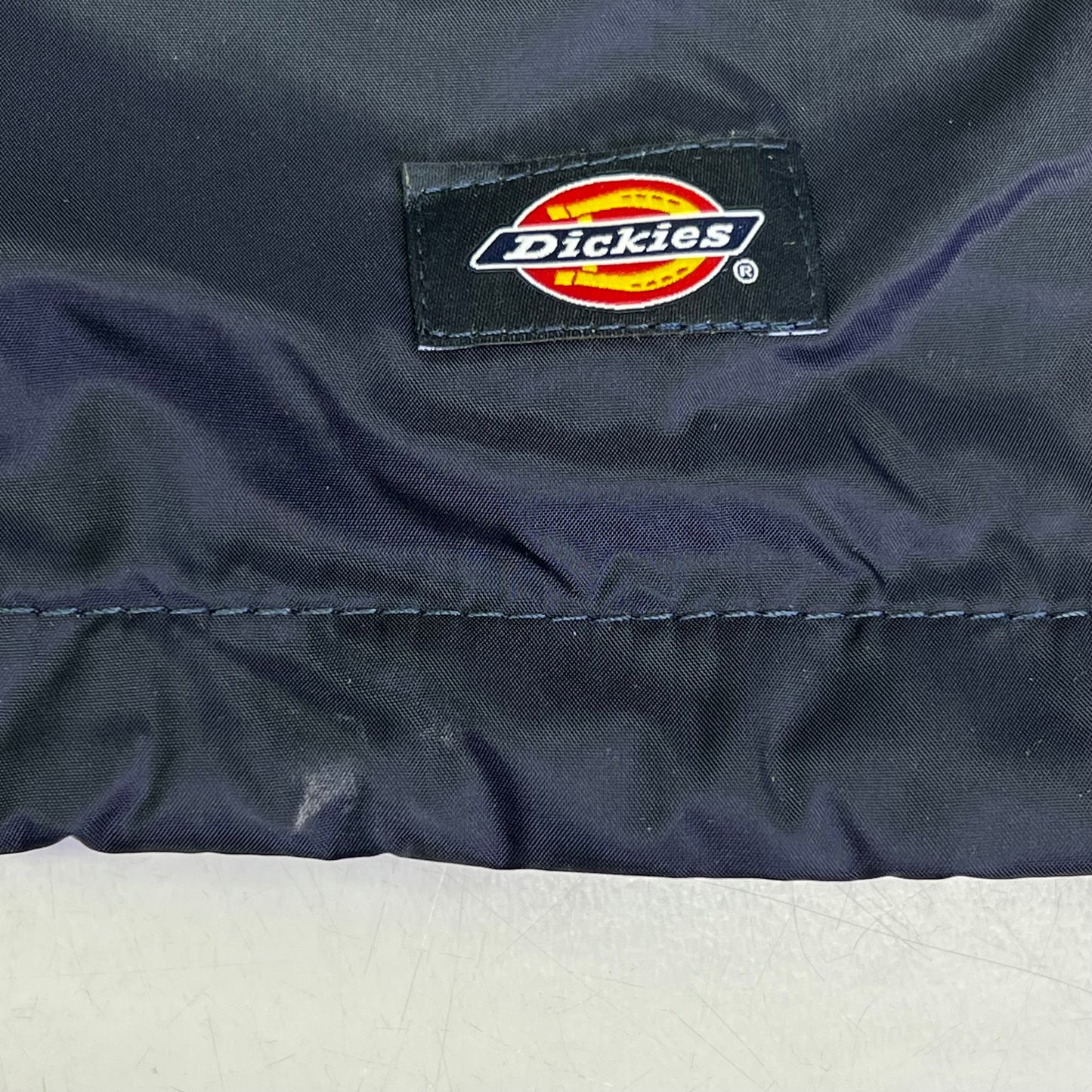DICKIES Snap Front Nylon Jacket Water Resistant Men's Sz L Dark Navy 76242DN