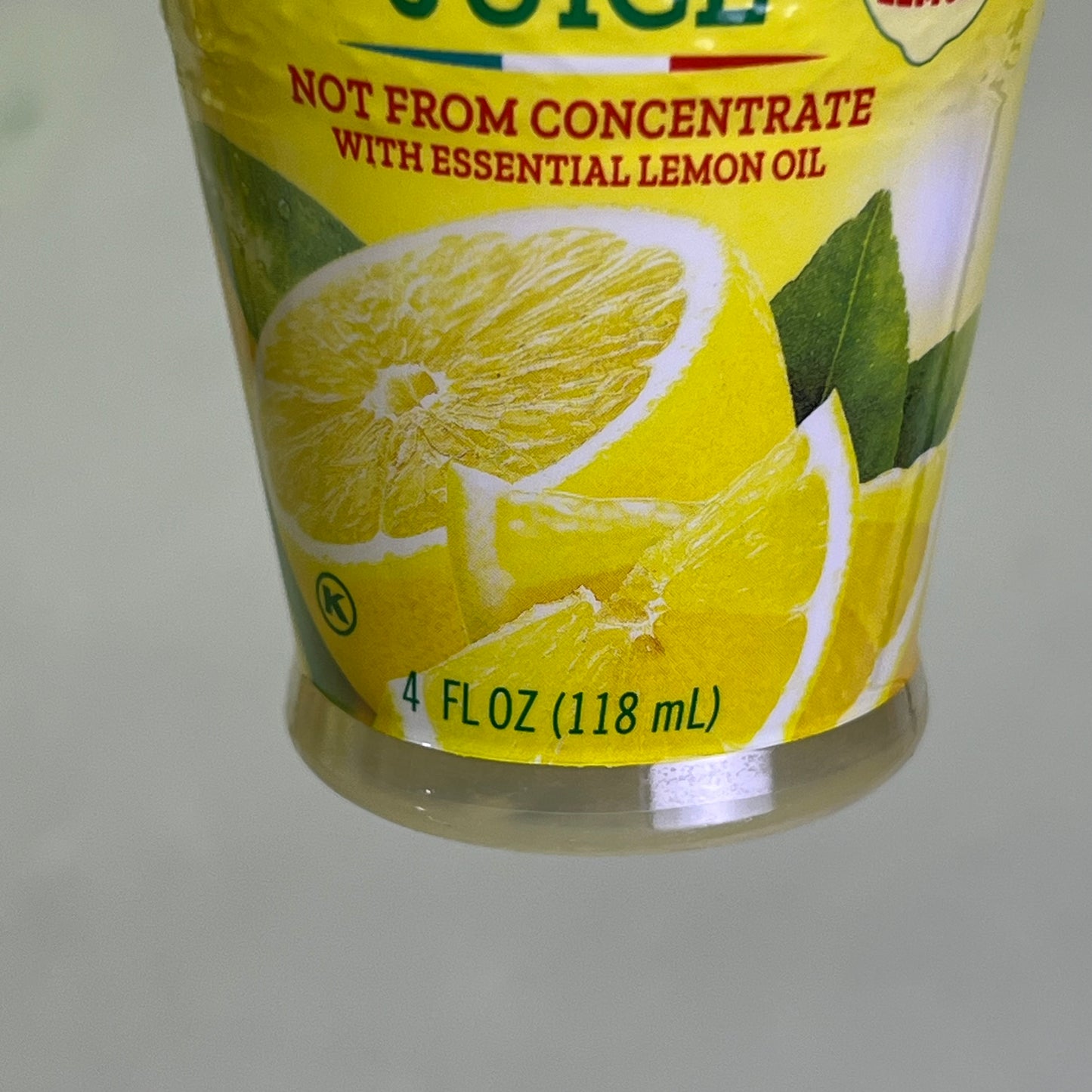 ITALIA (24 PACK) Garden Lemon Juice From Concentrate 4oz 24 Servings BB 12/25