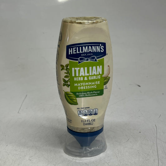HELLMANN'S (8 PACK) Italian Herb and Garlic Mayonnaise Dressing 11.5 fl. oz. BB 05/26 69996529