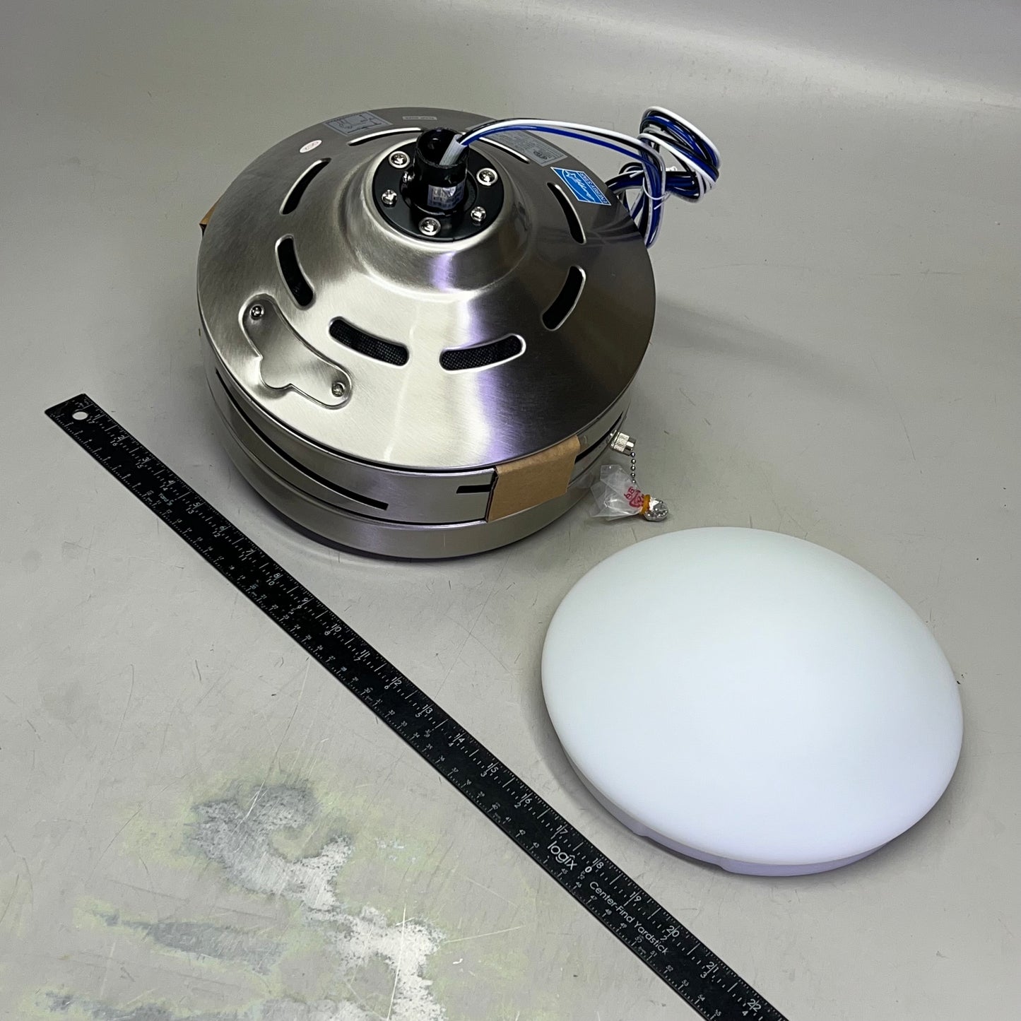 TRANSGLOBE Cappleman Energy Star 5-Blade Ceiling Fan Brushed Nickel F-1020-ES BN