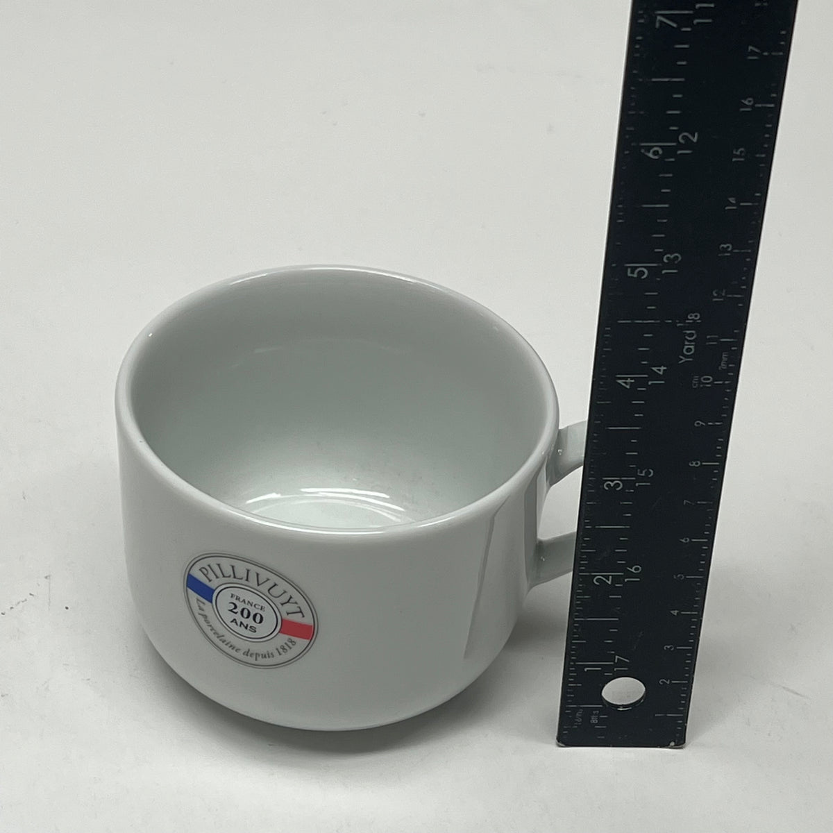 PILLIVUYT (4 PACK) Heirloom Sancerre Porcelain Breakfast Cup White 3.5 Dia 9oz