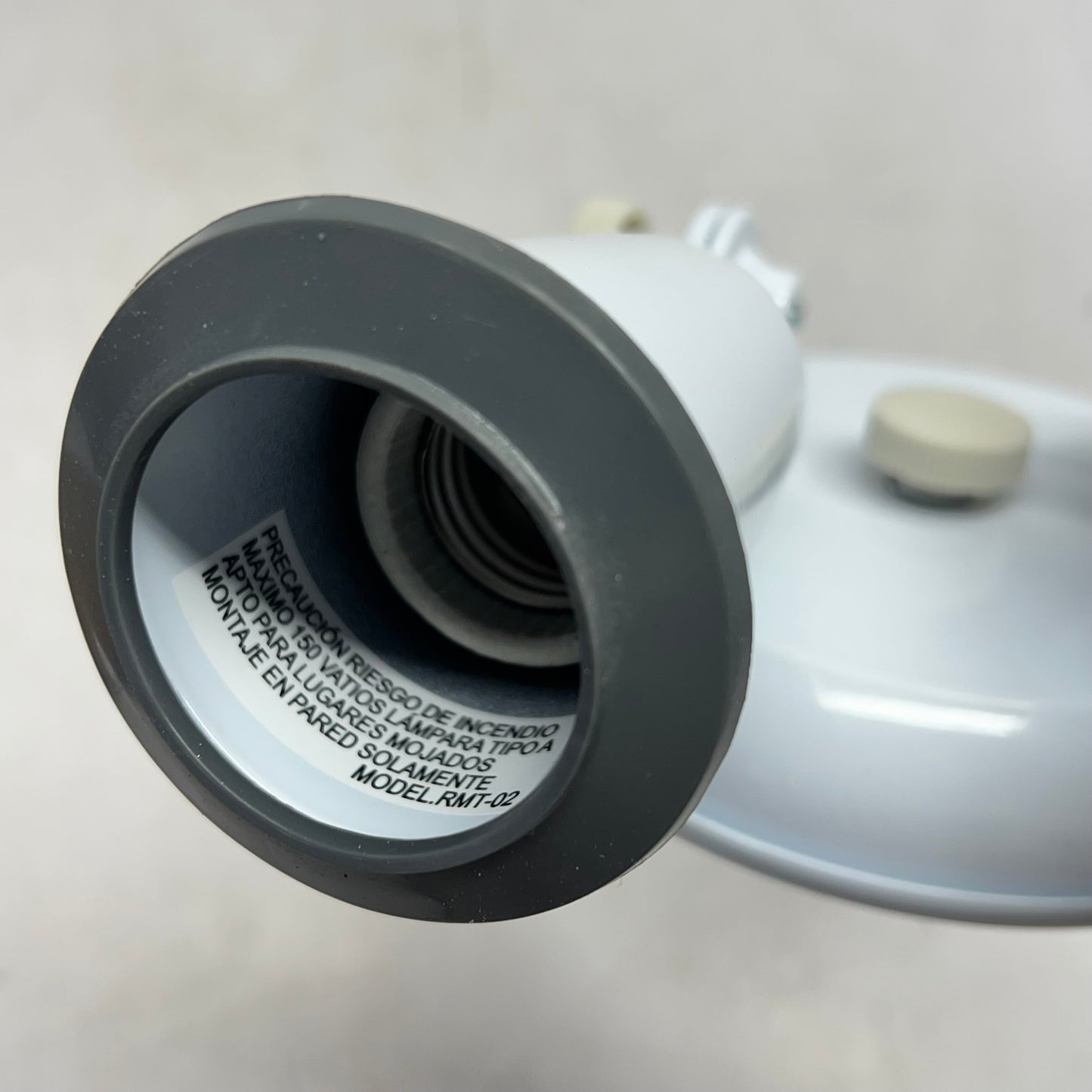 NUVO LIGHTING Flood Light Exterior Par38 Holder & Adjustable Swivel White 76-684
