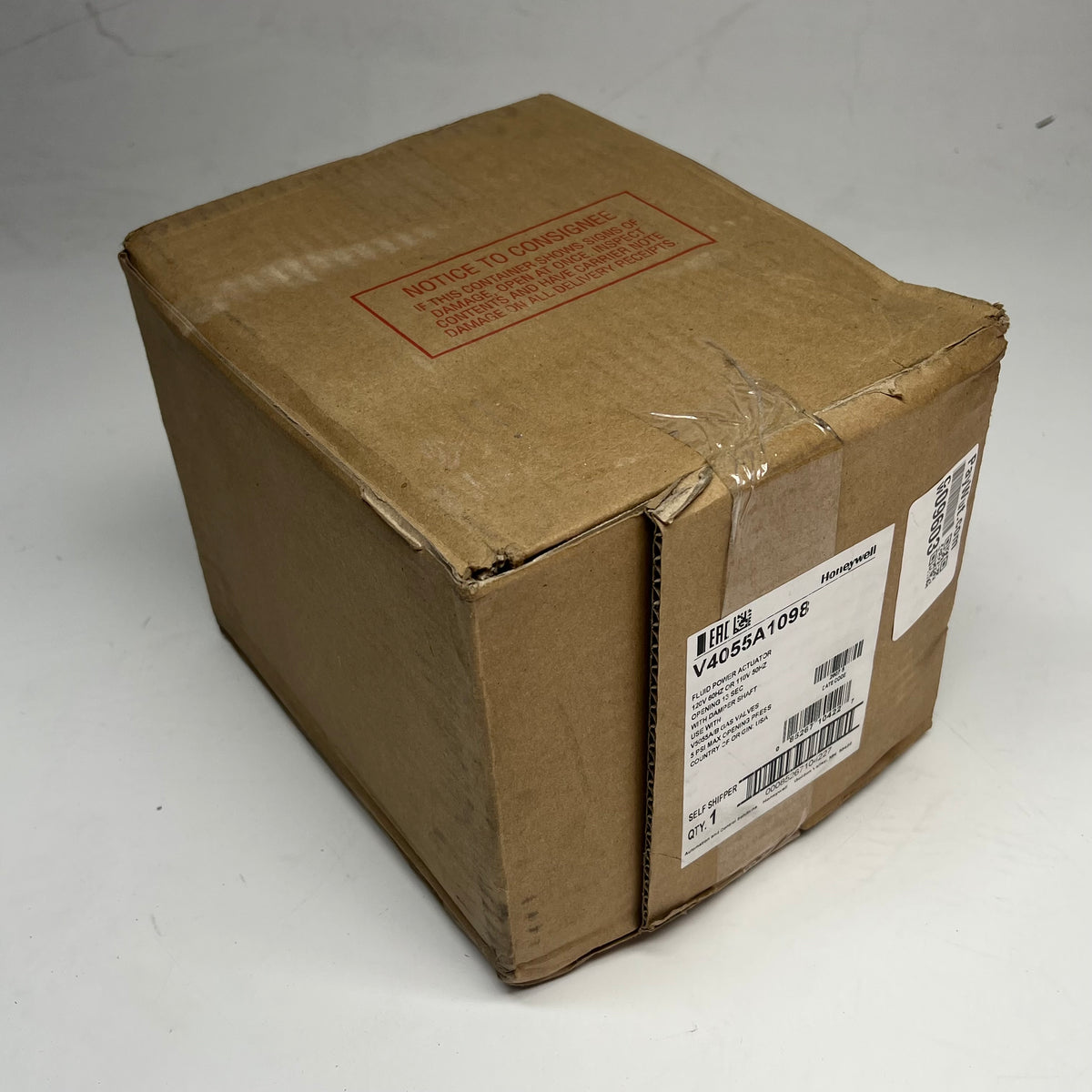 HONEYWELL On-off Fluid Power Gas Valve Actuator W/ Damper 5 PSI V4055A1098