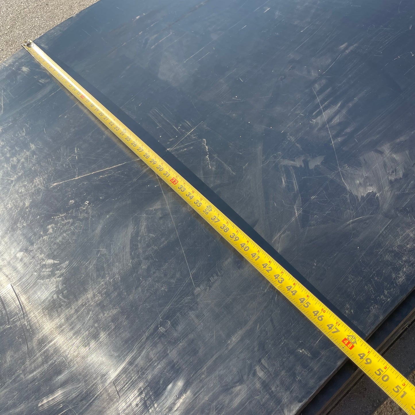Z@  MITSUBISHI TIVAR  ESD Black Plate Anti Static Plastic Sheet 0.5” x 48” x 96” (AS-IS)