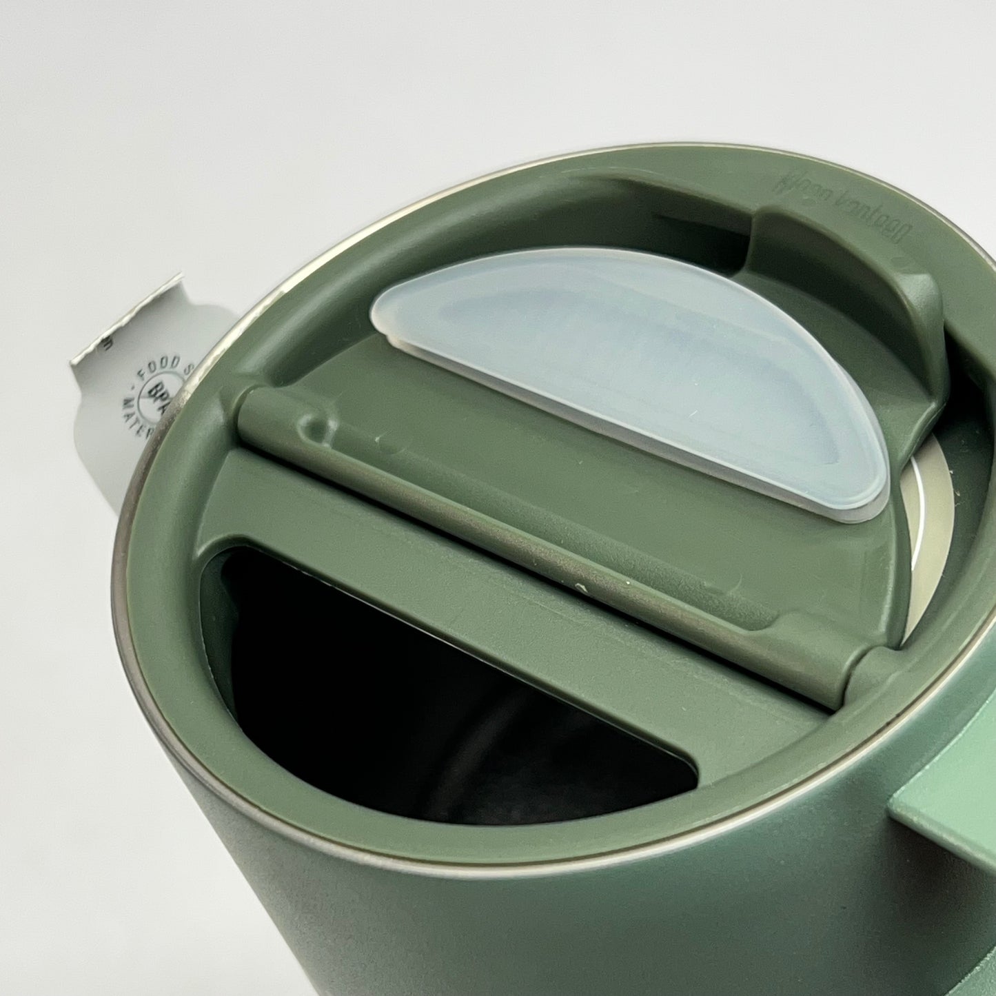 ZA@ KLEAN KANTEEN Rise Mug W/ Flip Lid W/ Taylor Farms Company Logo 14 Oz Sea |Spray 1010194