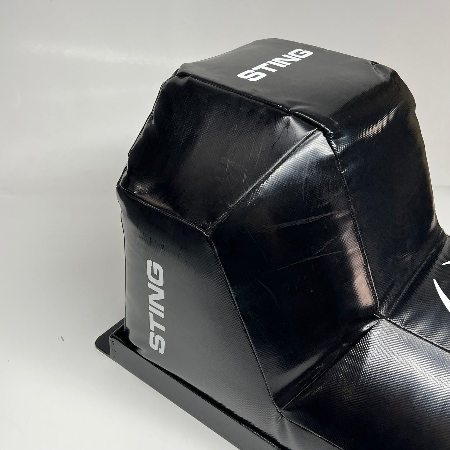 STING Angled Uppercut Fixed Wall Punching Bag High Density 28"x17"x16" Black