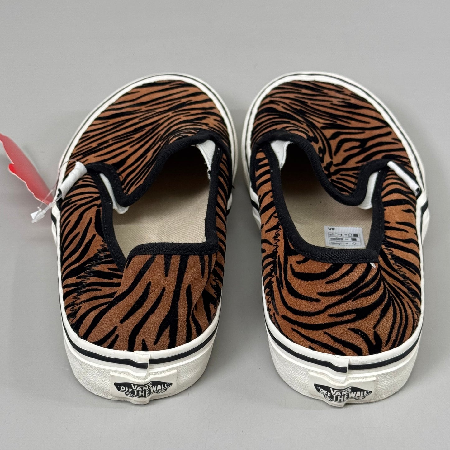 VANS Slip-On Suede Zebra Ultra Cushion Men's SZ 4.5 Women's Sz 6 Brown/Black