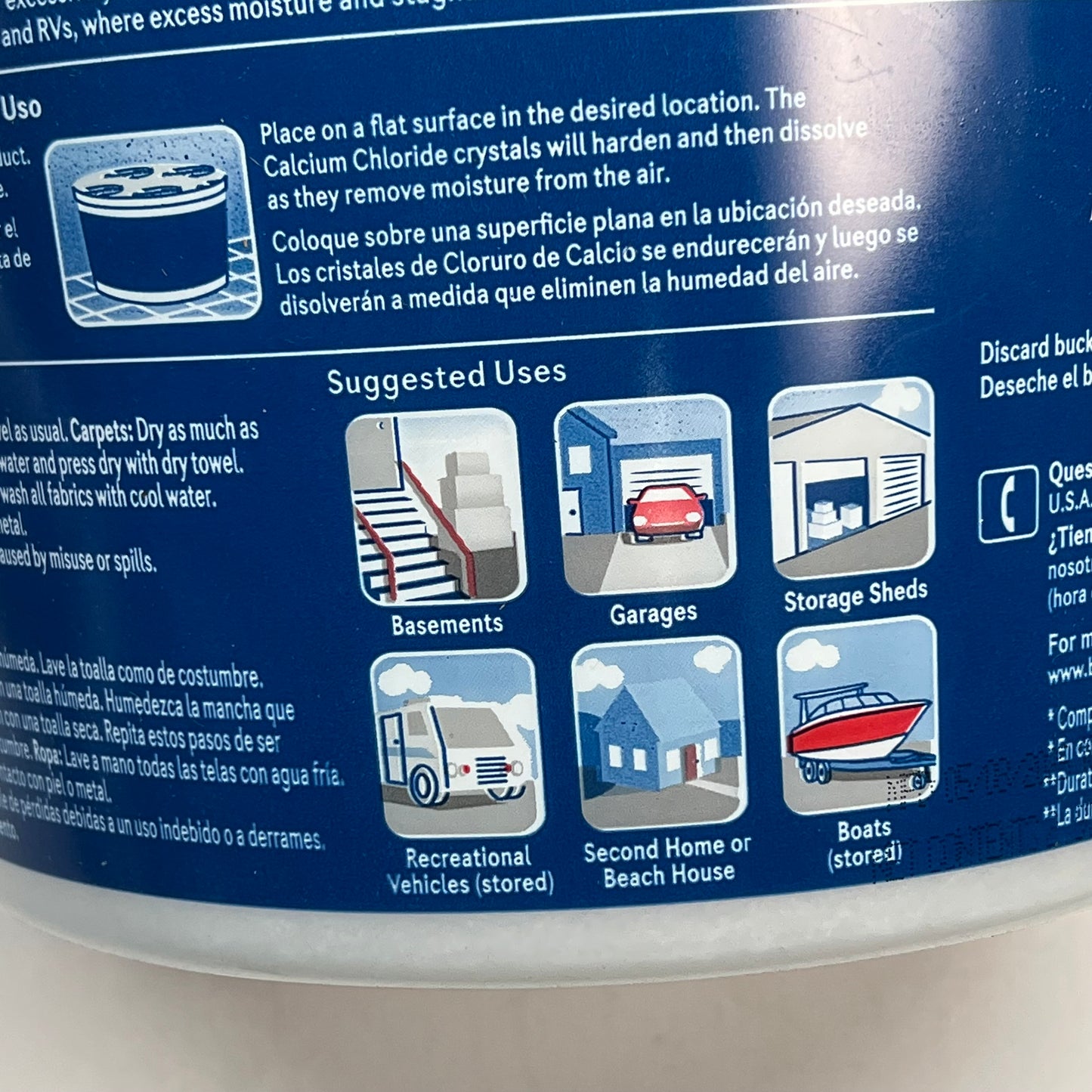 ZA@ DAMPRID (3 PACK) Hi-Capacity Moisture Absorber, Fragrance Free 2LB/15.5OZ A0663 (Damaged)