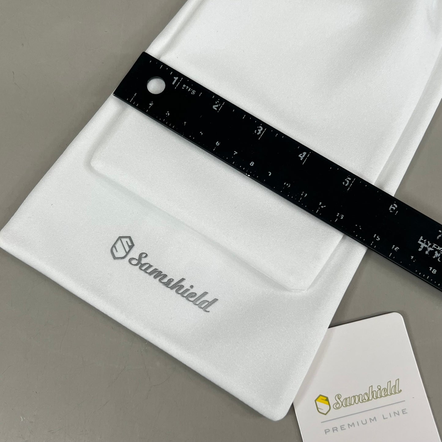 SAMSHIELD Plastron Premium Equestrian Riding Tie Women's Sz XS/S Holo White