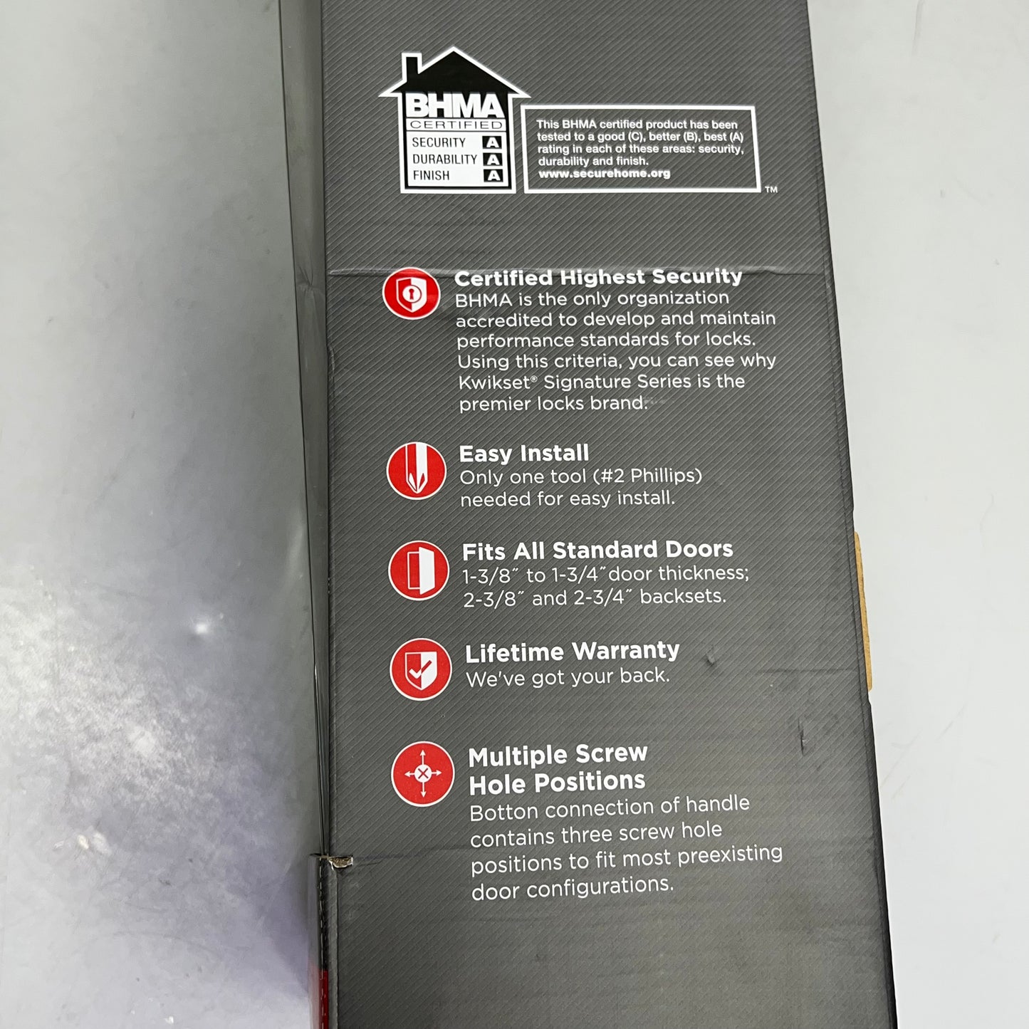 KWIKSET Hawthorne Handleset W/ Juno Knob Deadbolt Venetian Bronze 98001-104