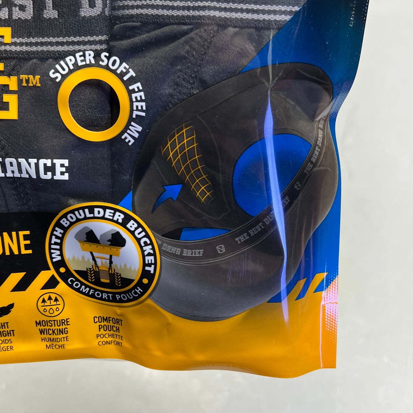 NOBLE OUTFITTERS (SET OF 2) The Best Dang Performance Brief Men's Sz M Black