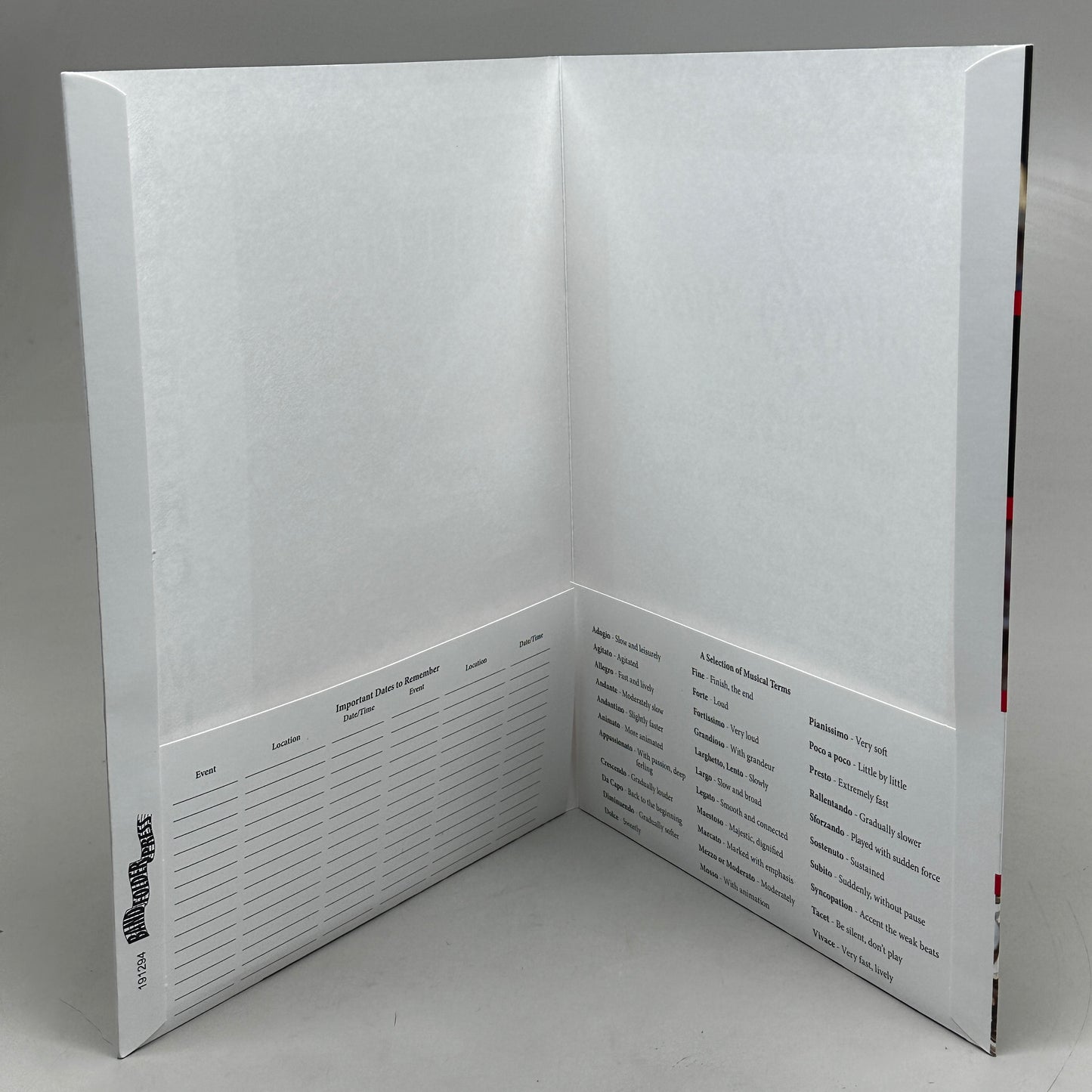 ZA@ ALLEGRO MUSIC Sheet File Folders