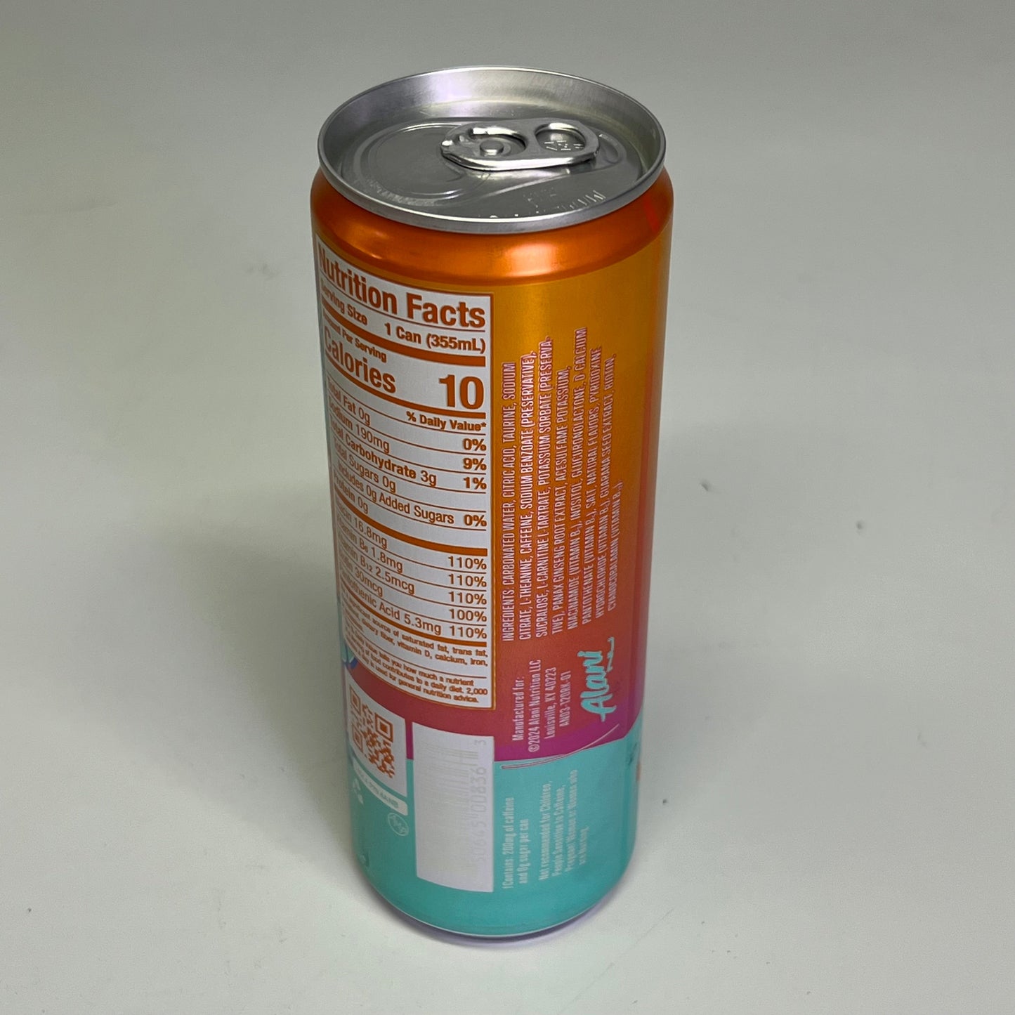 ZA@ ALANI (24 PACK) Sugar Free Orange Kiss Energy Drink 200mg Caffeine 12 fl oz BB 11/26 G