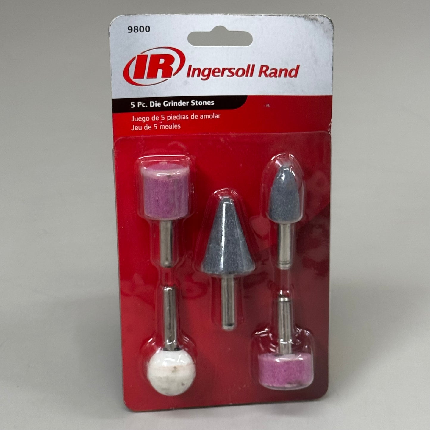 INGERSOLL RAND (2 PACK) Die Grinder Stones 1/4" Shank Lasting 5 Piece Set 9800