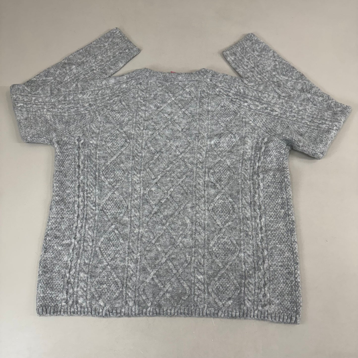 VINCE CAMUTO Cable Knit Sweater Women's Sz-XS Light Heather Grey SC2895