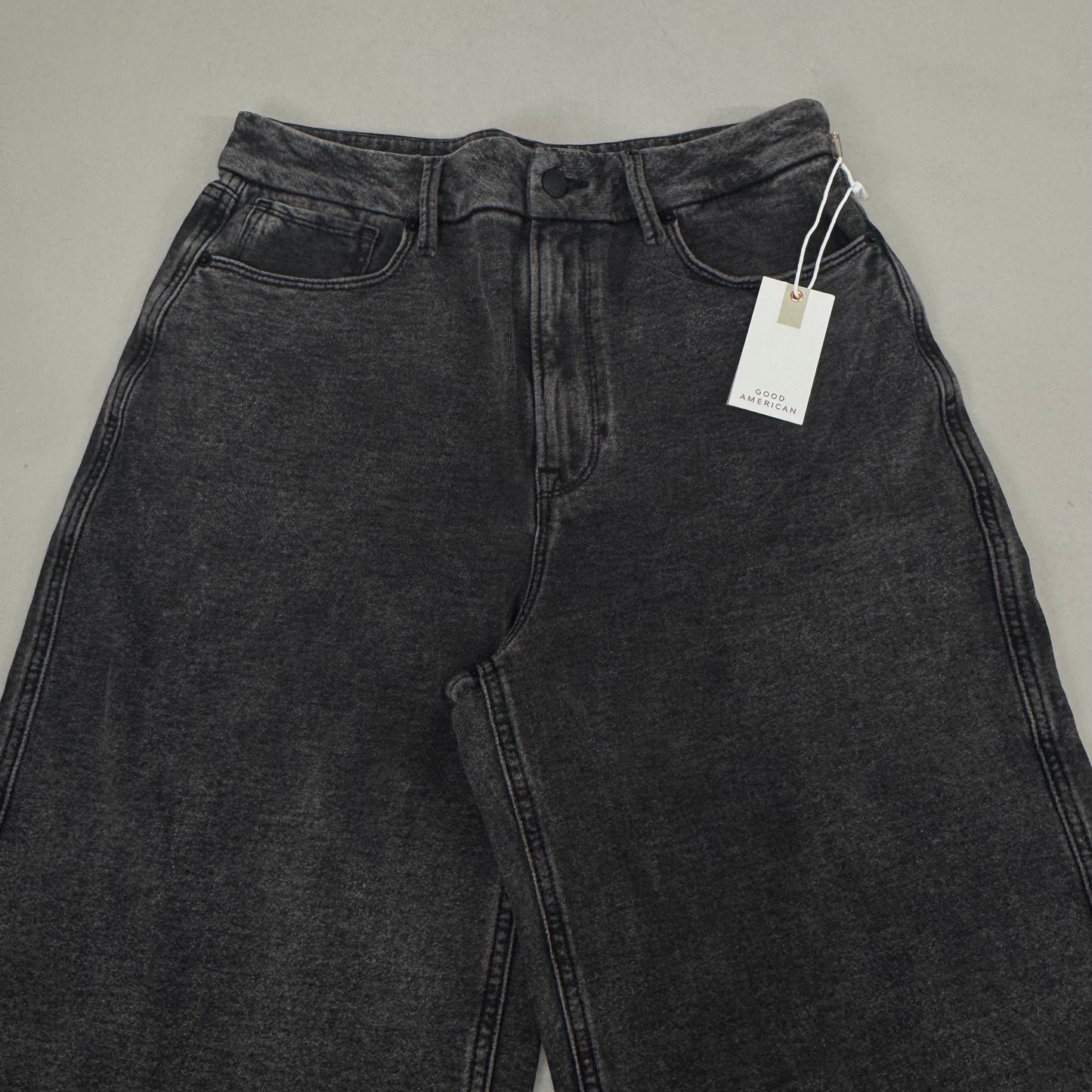 GOOD AMERICAN Jeanius Good Skate Jeans Women's Sz 12 Black GS0409BVN
