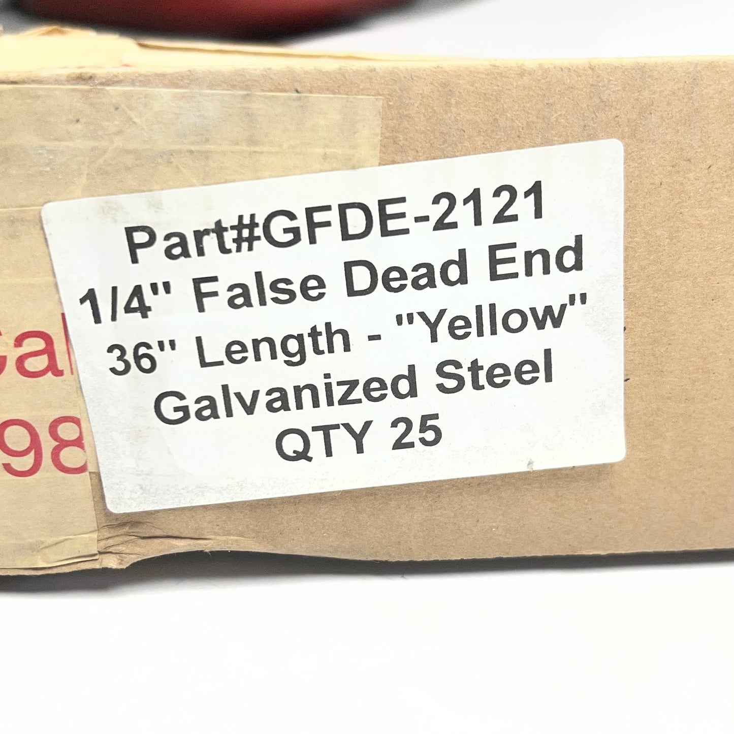 PREFORMED (25 PACK) 1/4" False Dead end 36"L "Yellow" Galvanized Steel GFDE-2121