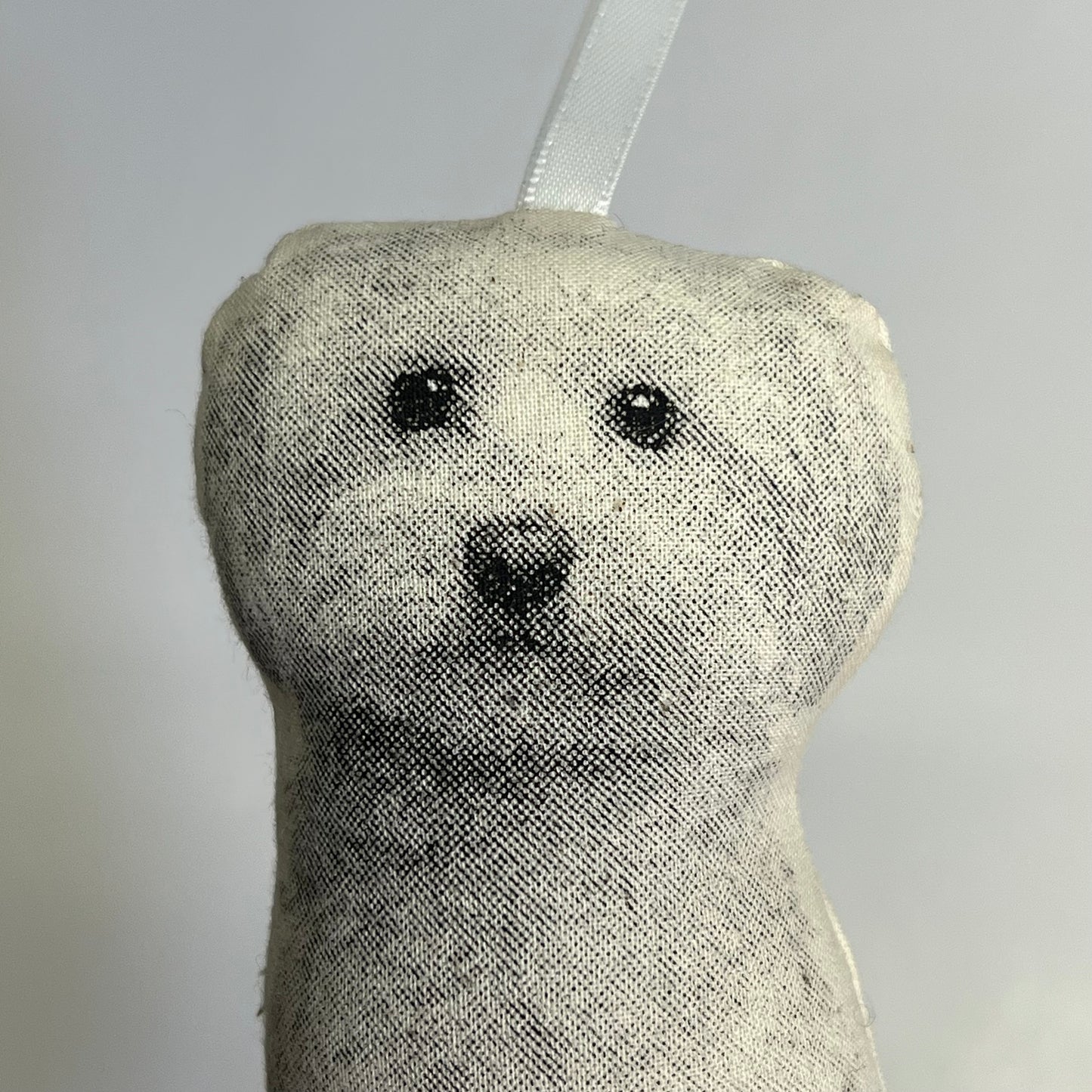 BRODERPRESS (3 PACK) Hand Silkscreened Dog Ornaments 3.5"x5" Black & White