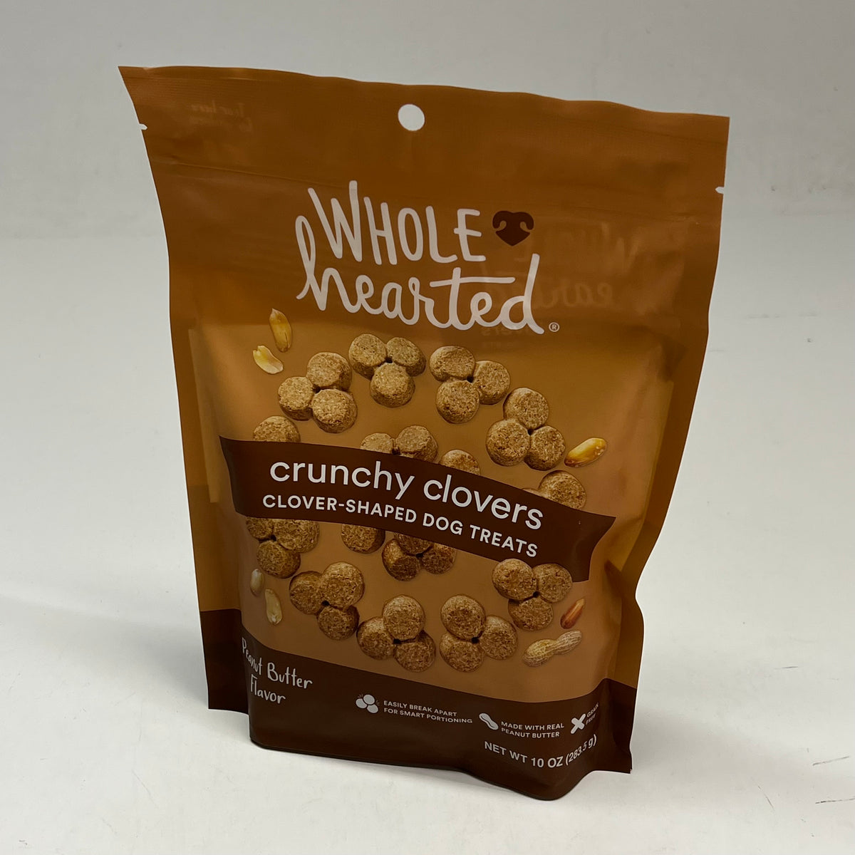 ZA@ WHOLE HEARTED (3 PACK) Crunchy Clovers Clover-shaped Dog Treats Peanut Butter |Flavor BB 10/27