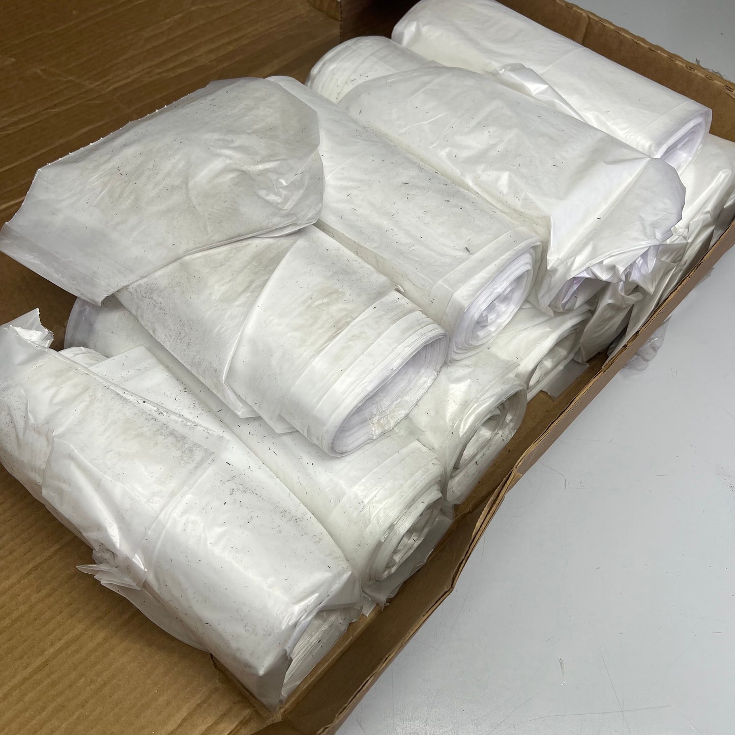 ZA@ FARMERS BOYS CUSTOM (250 PACK) Trash Bags 45 Gallon  Clear 404630C