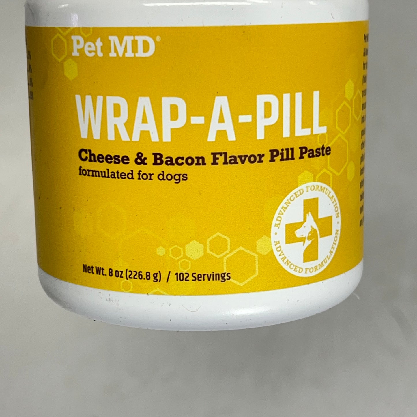 PET MD (2 PACK) Wrap A Pill Cheese & Bacon Flavor Paste For Dogs 8oz BB 09/27