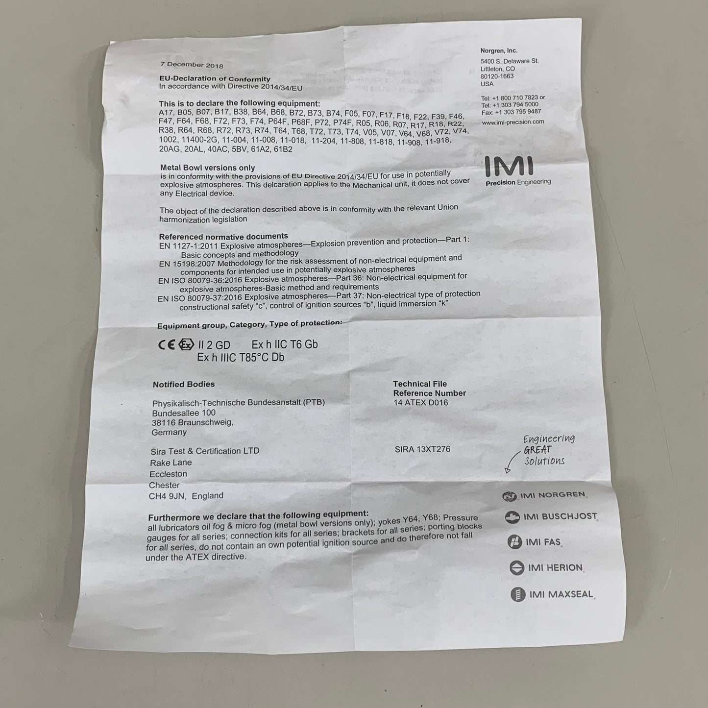 NORGREN Mini Air Pressure Regulator  Black R07-100-RNEA