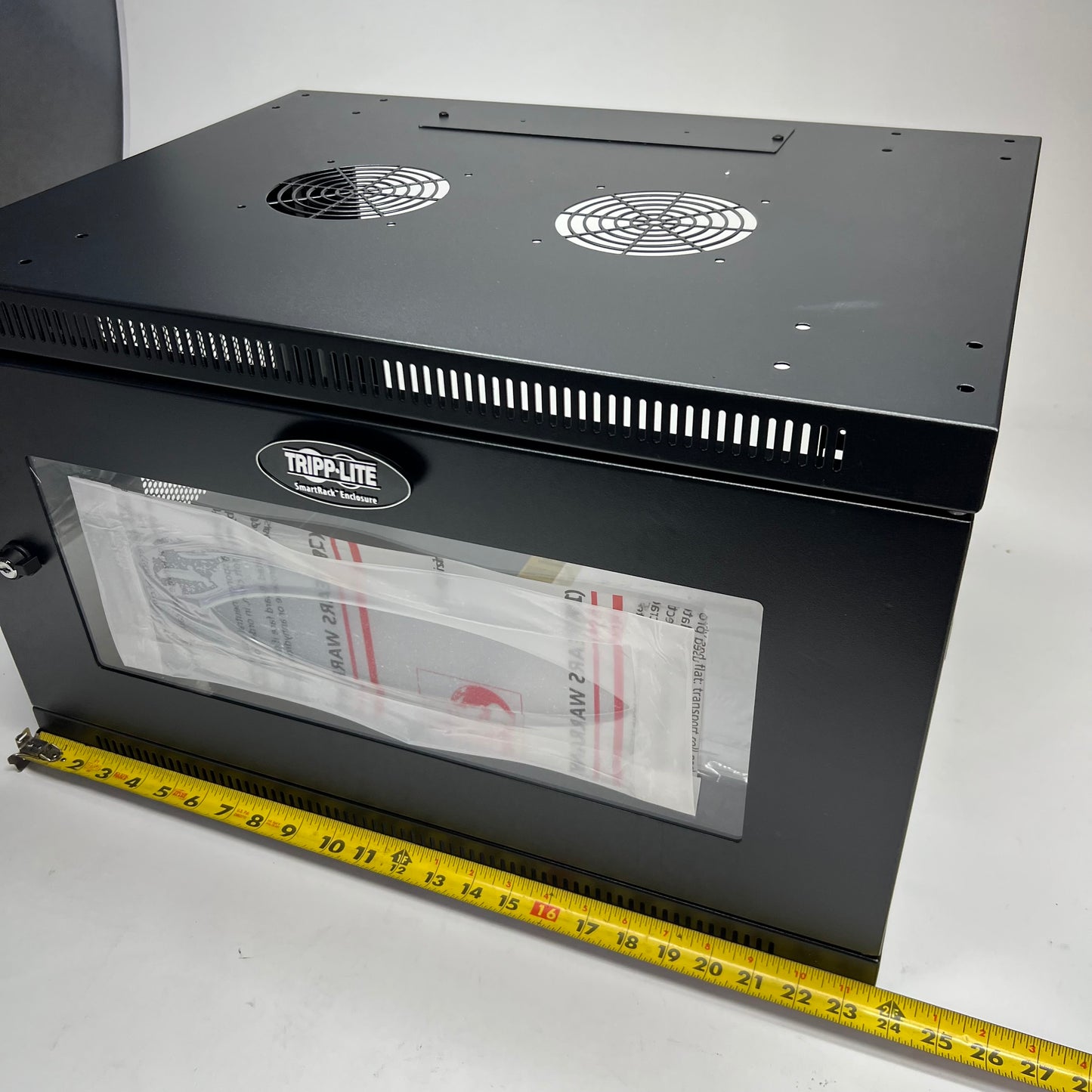 TRIPP-LITE Smartrack 6u Switch-depth Wall-mount Rack Enclosure Cabinet Sz 23.5"L x 18"W x 14.5"H - Black SRW6UG